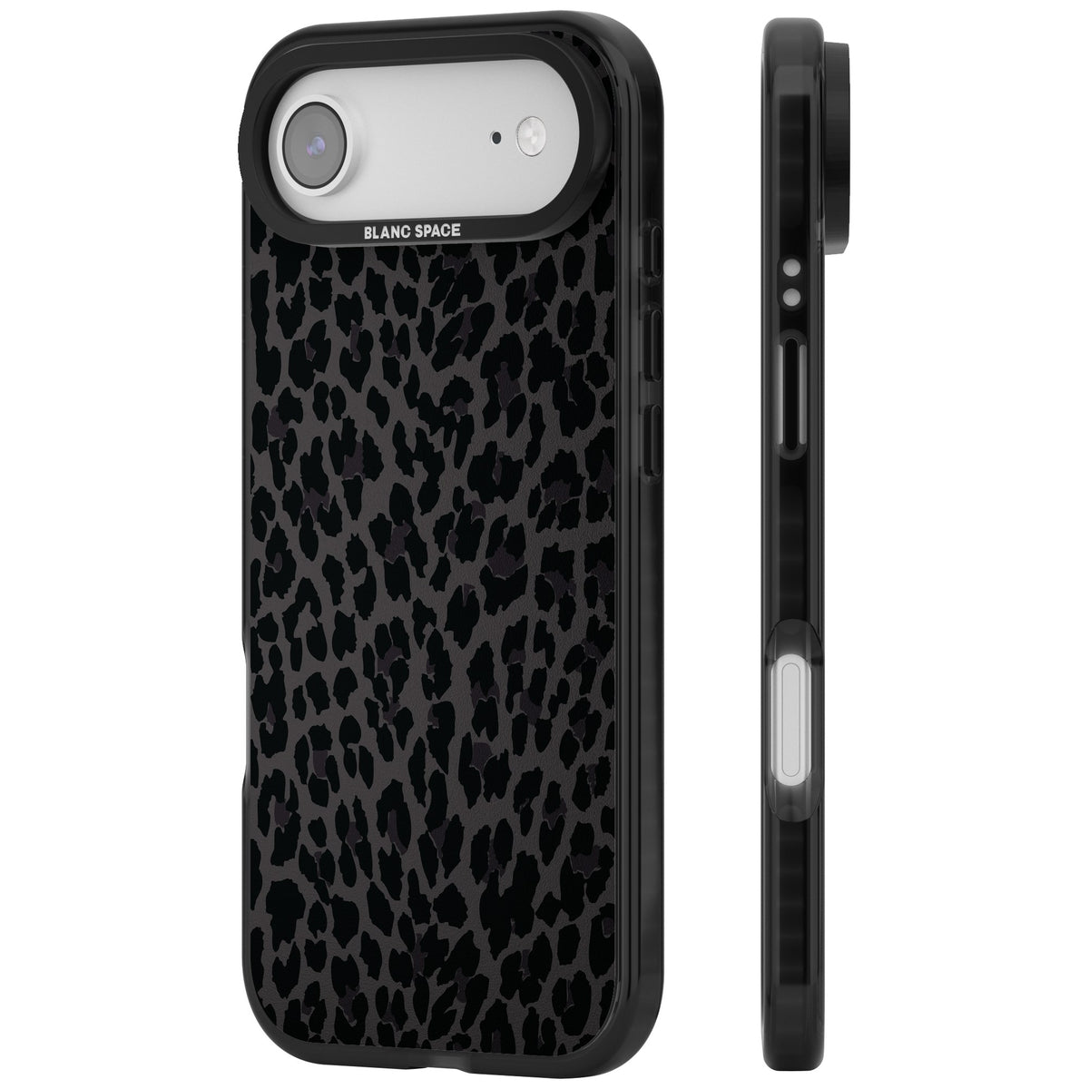 Dark Animal Print iPhone Air Impact Black Phone Case side