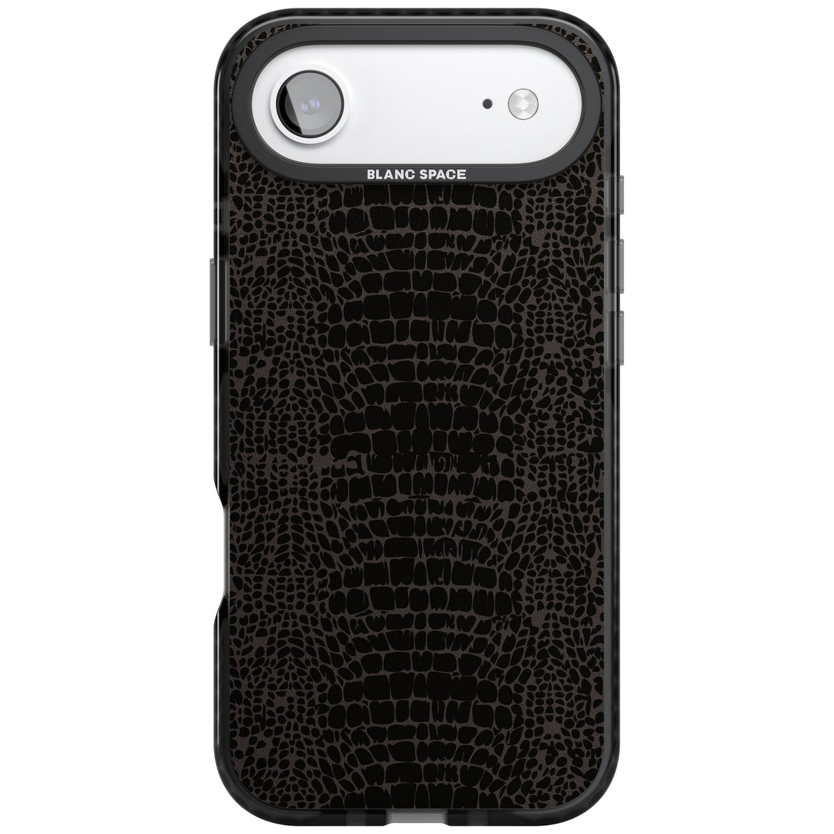 Dark Snake Skin iPhone Air Impact Black Phone Case front