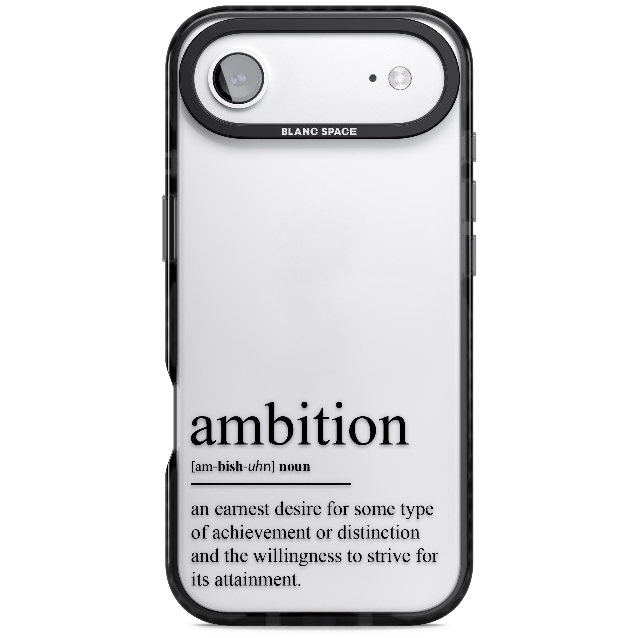 Ambition iPhone 17 Air Impact Black Phone Case