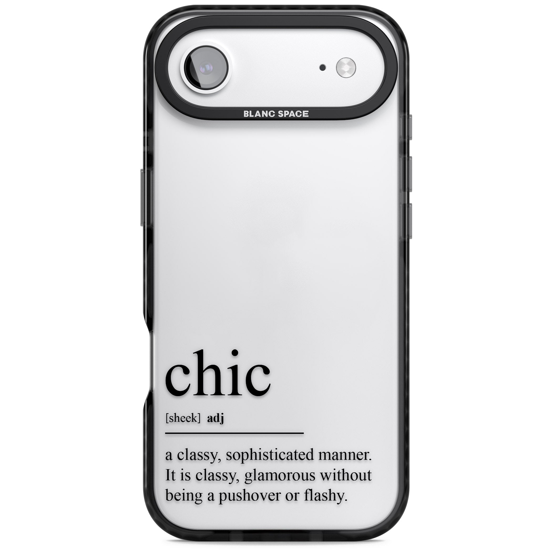 Chic iPhone 17 Air Impact Black Phone Case