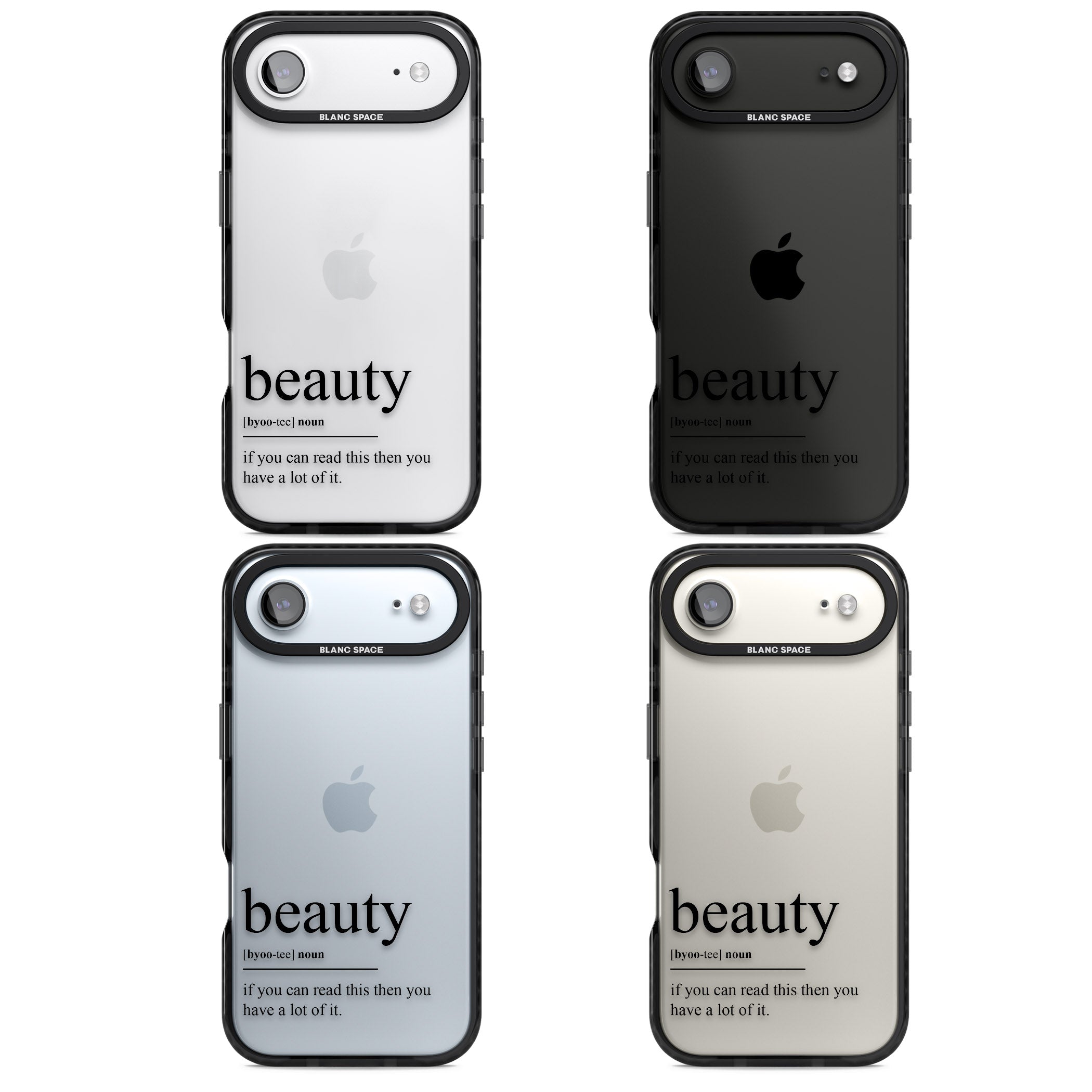 Beauty iPhone 17 Air Impact Black Phone Case APT Impact Protection