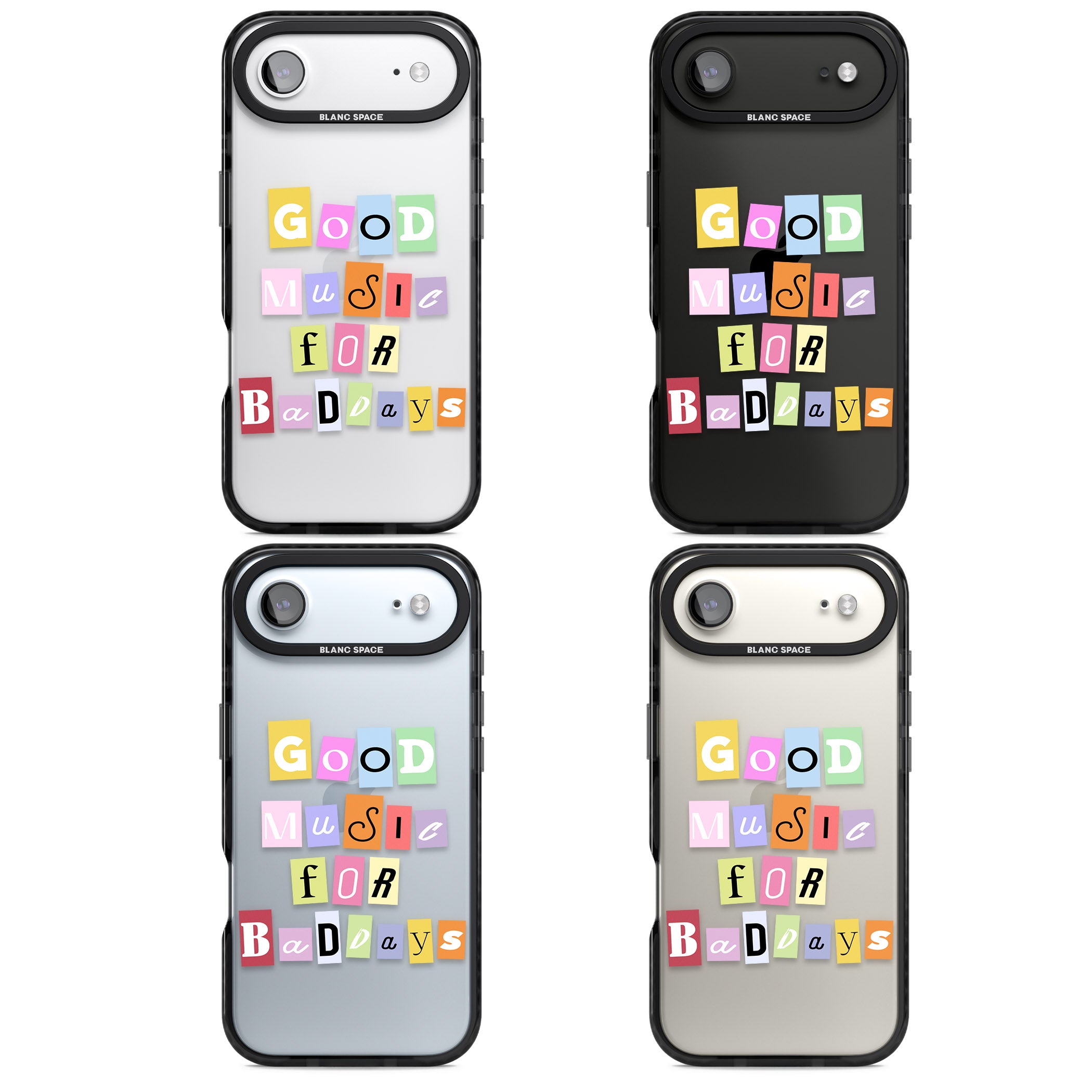 Good Music For Bad Days iPhone 17 Air Impact Black Phone Case APT Impact Protection