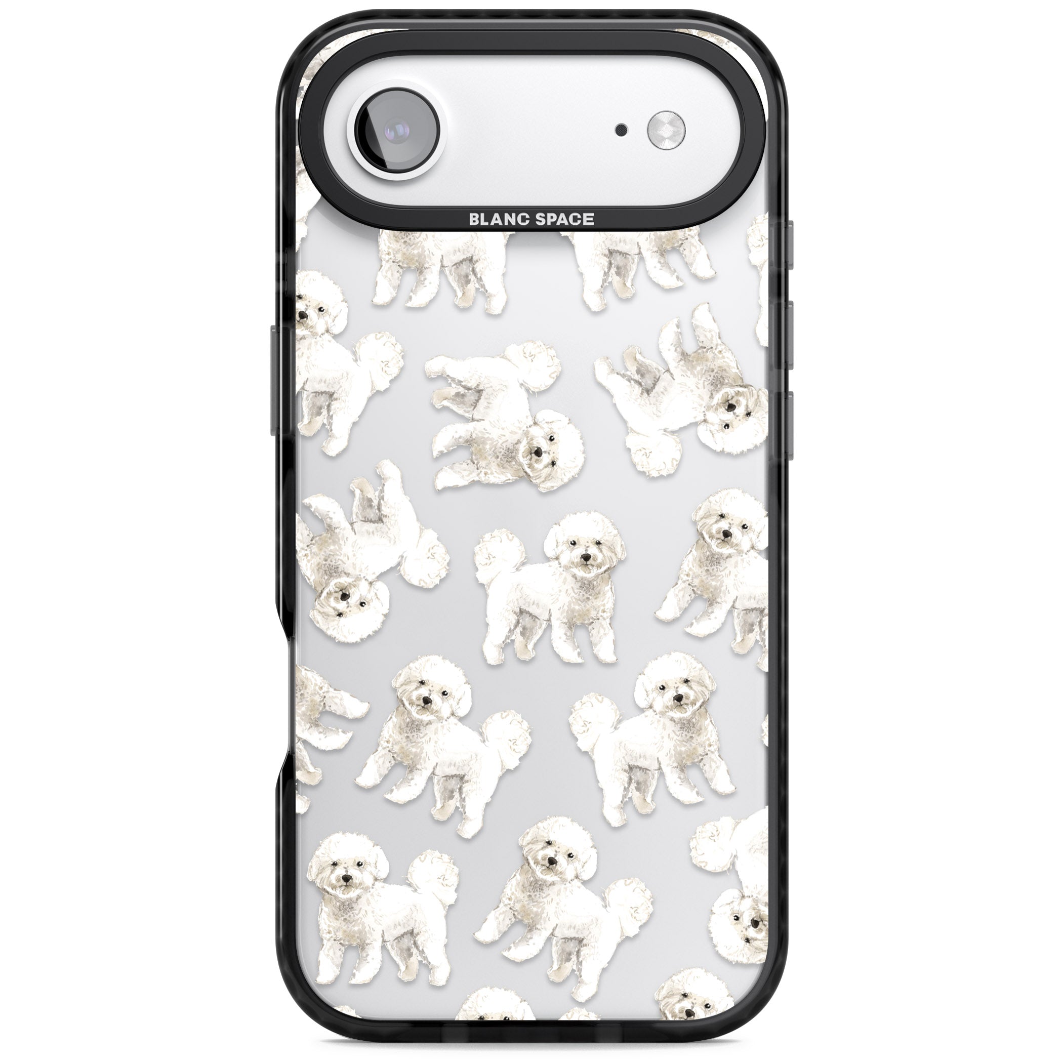 Bichon Frise Watercolor iPhone 17 Air Impact Black Phone Case