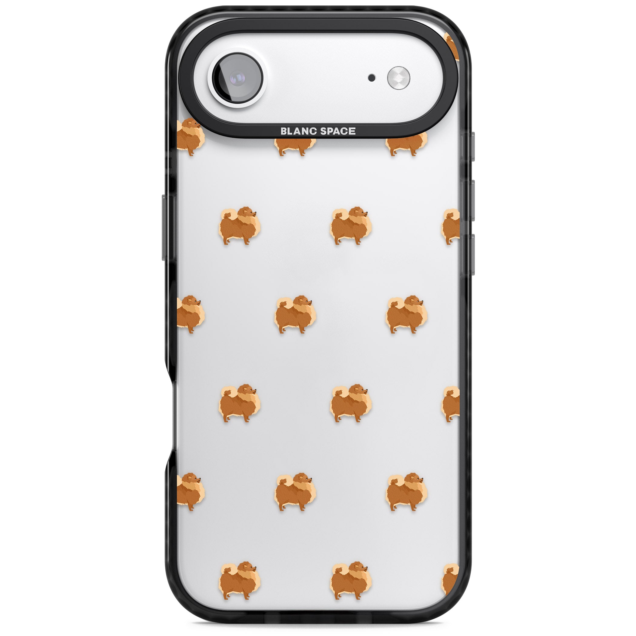 Pomeranian Delight iPhone 17 Air Impact Black Phone Case