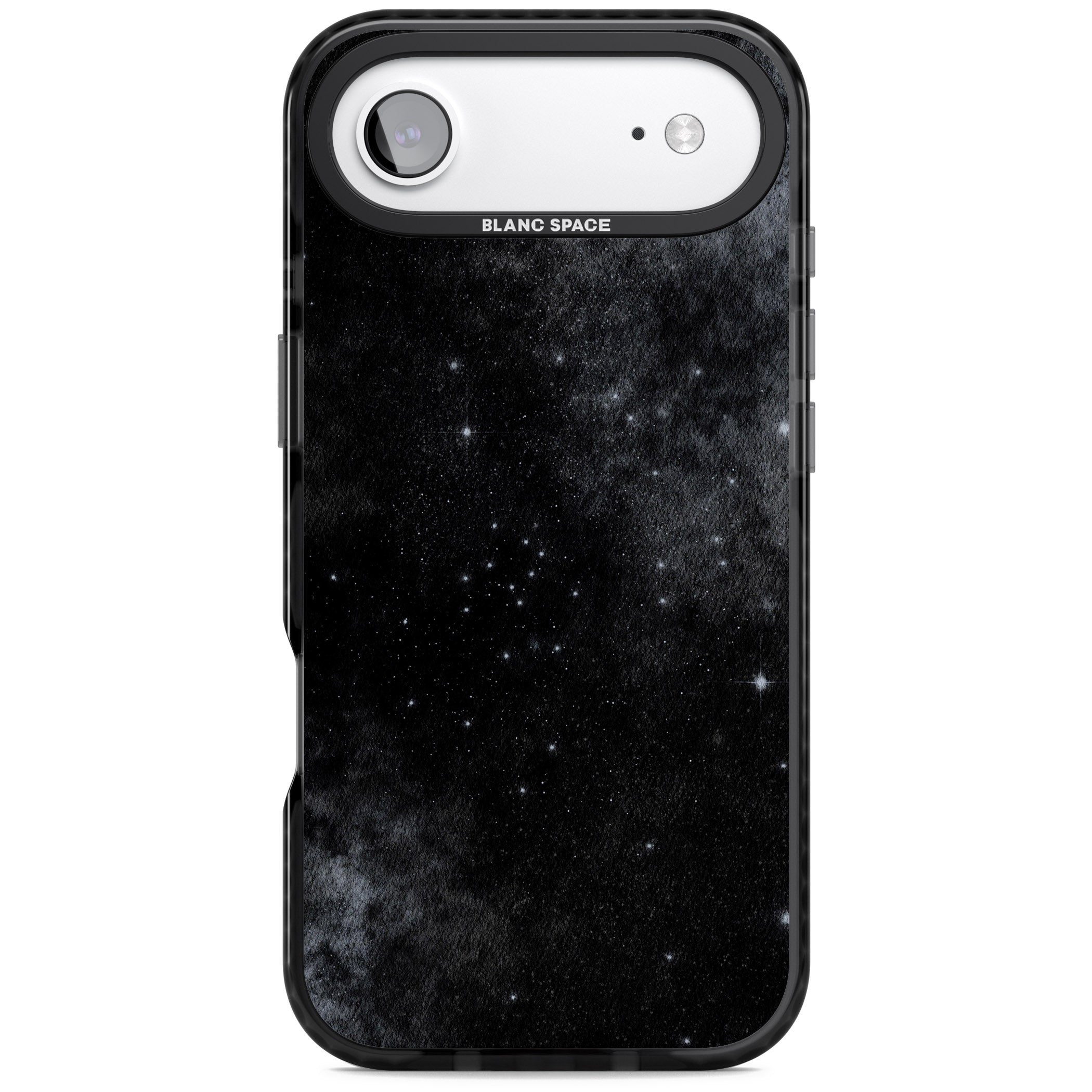 Night Sky Galaxies: Shimmering Stars iPhone 17 Air Impact Black Phone Case