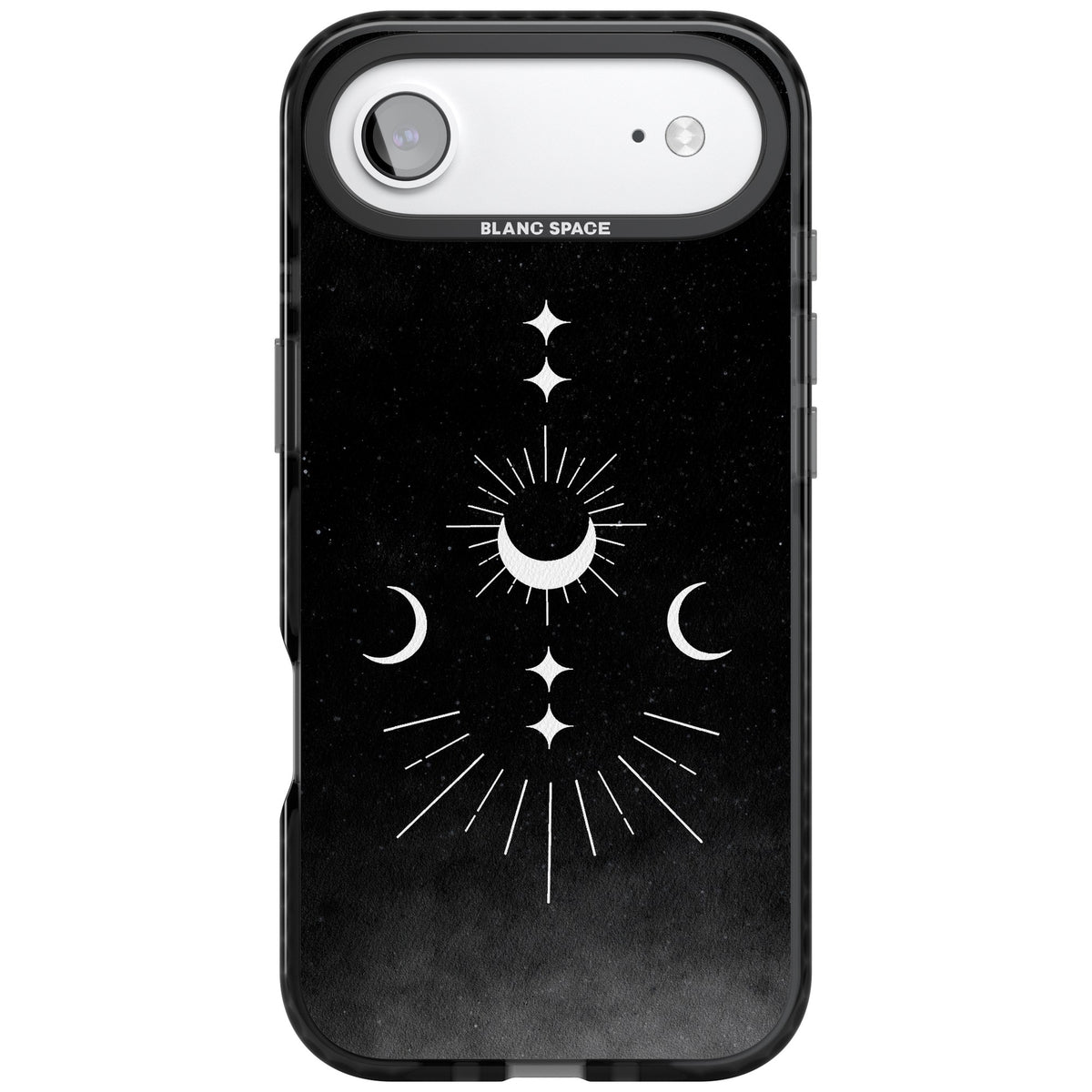 Lunar Mandala iPhone Air Impact Black Phone Case front