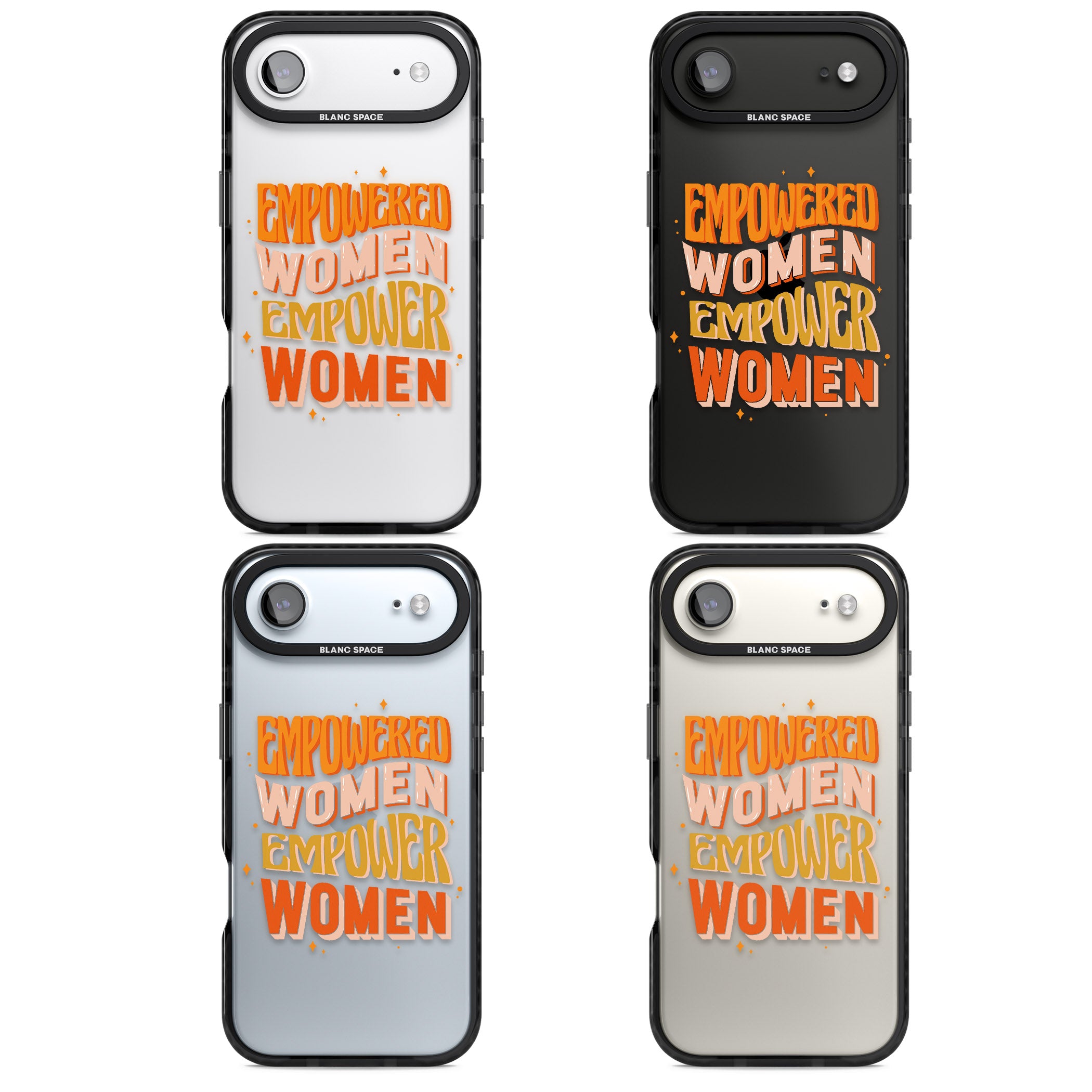 Empowered Women iPhone 17 Air Impact Black Phone Case APT Impact Protection