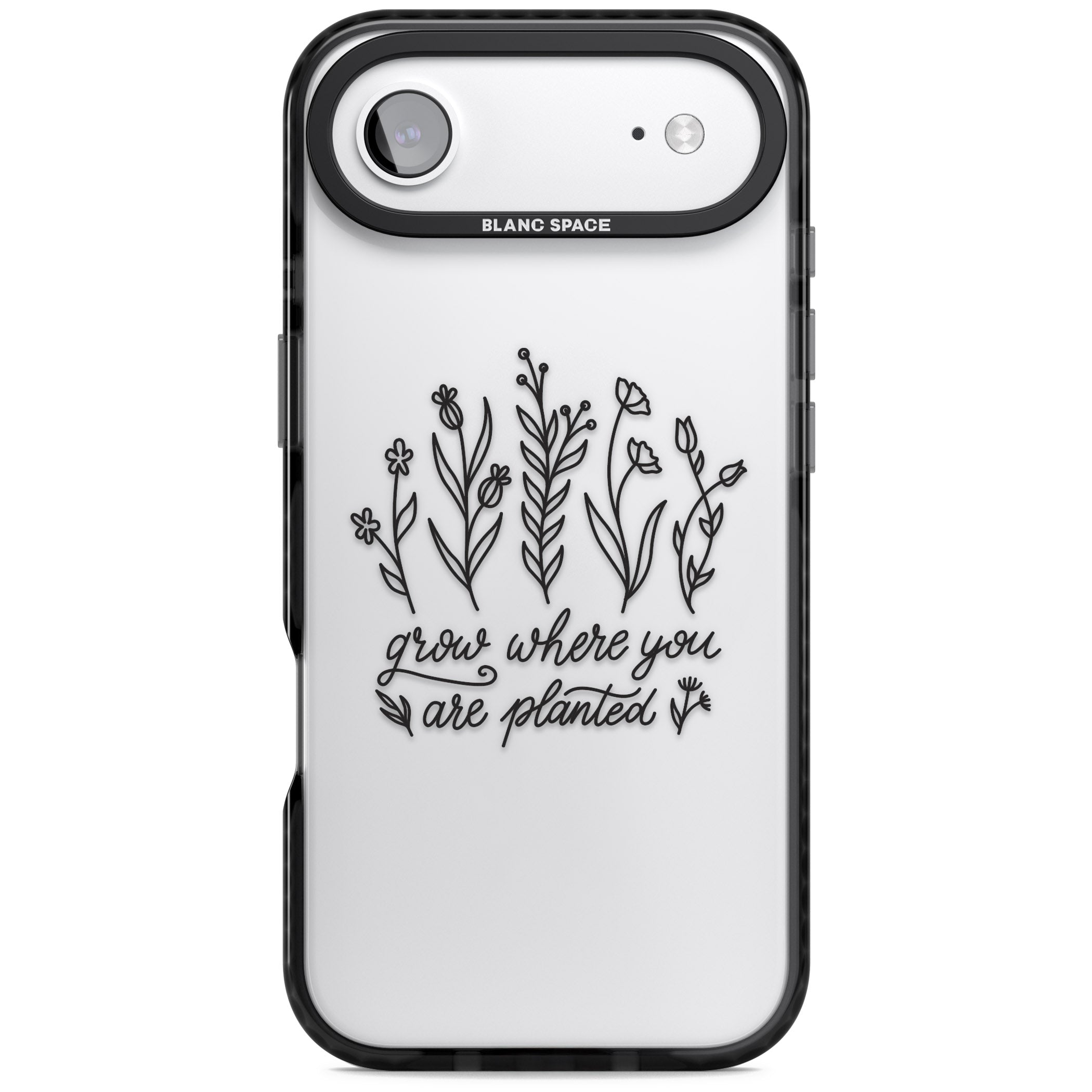 Grow Where You Are Planted iPhone 17 Air Impact Black Phone Case
