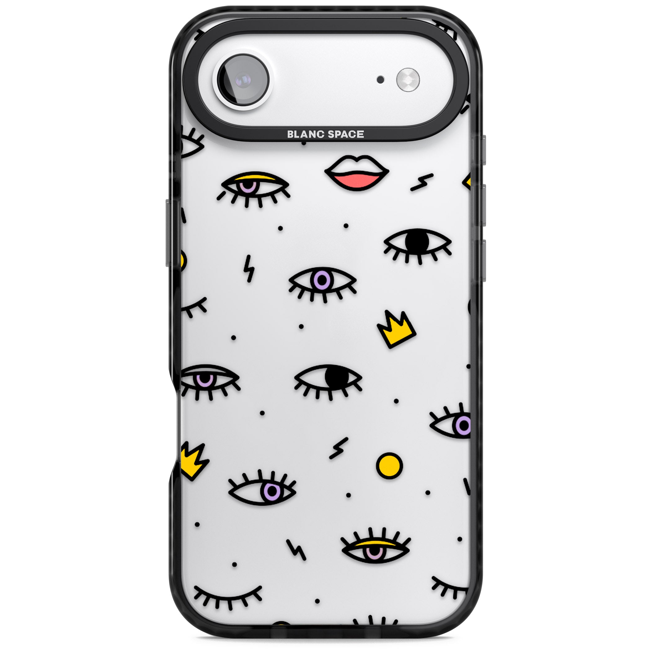 Eyes & Lips Icons iPhone 17 Air Impact Black Phone Case