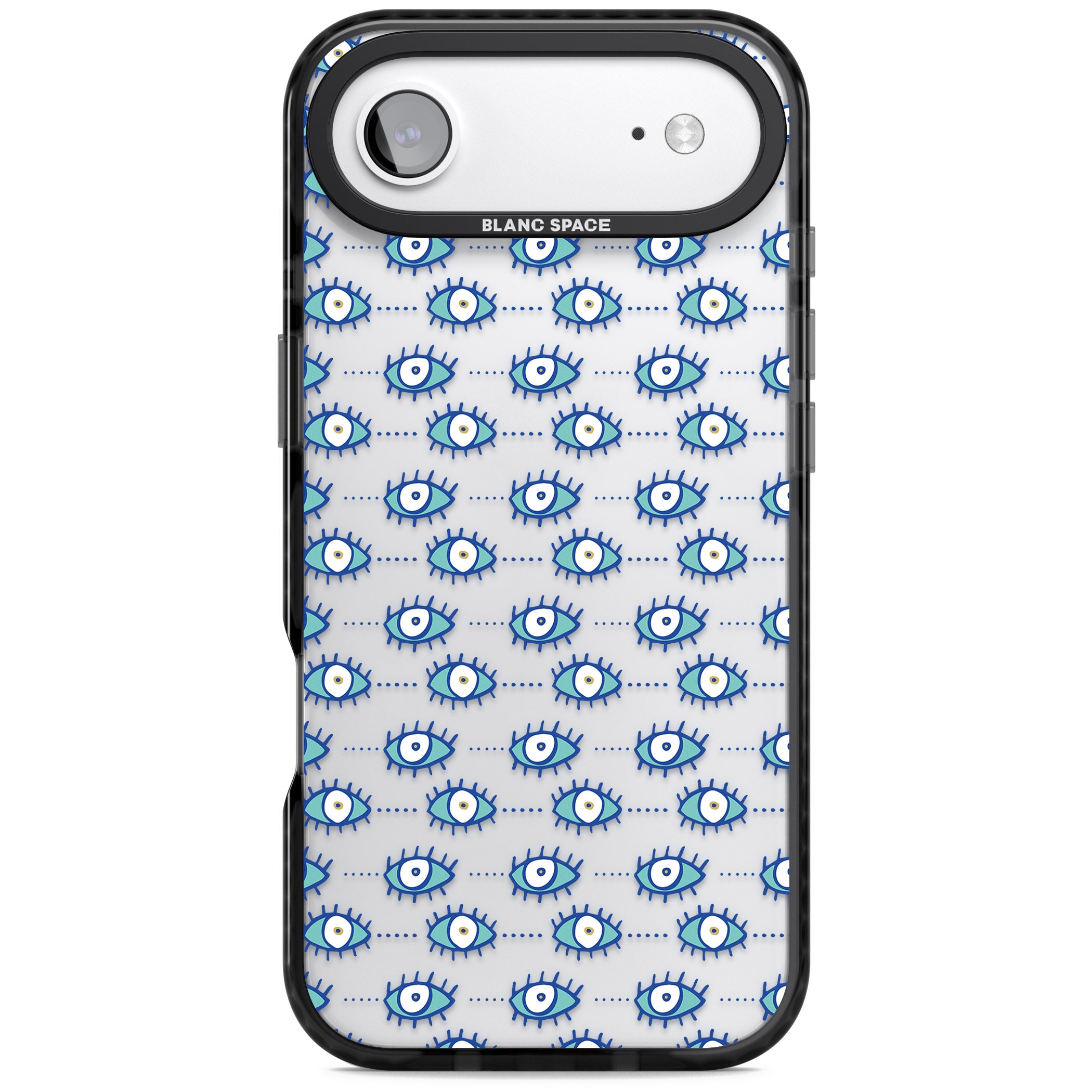 Psychedelic Eyes iPhone 17 Air Impact Black Phone Case