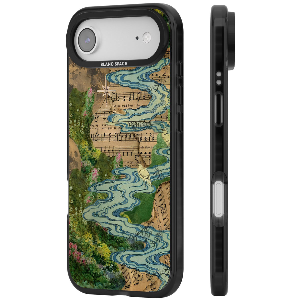 Musical River iPhone Air Impact Black Phone Case side