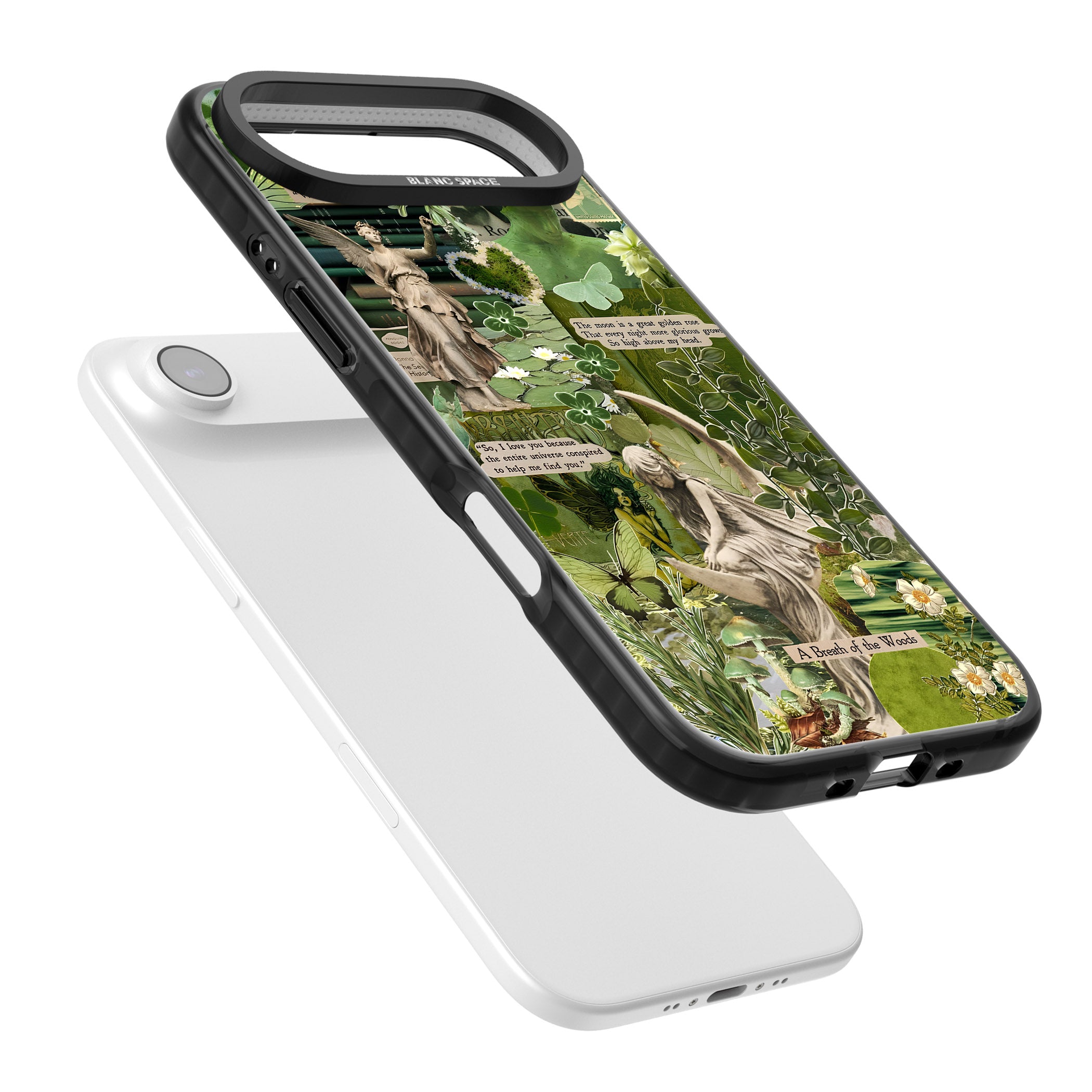 Enchanted Forest Green iPhone 17 Air Impact Black Phone Case Colours