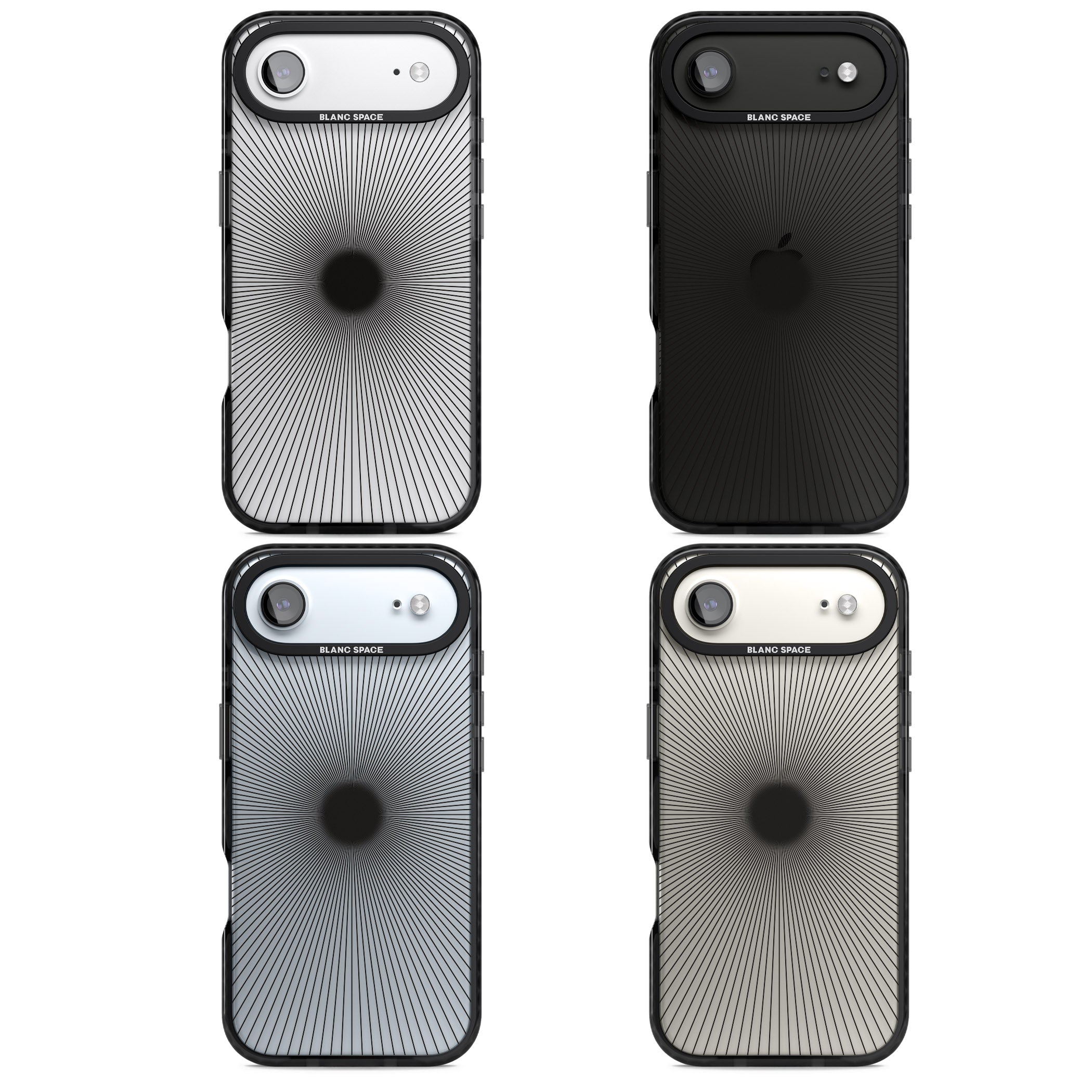 Sunburst iPhone 17 Air Impact Black Phone Case APT Impact Protection
