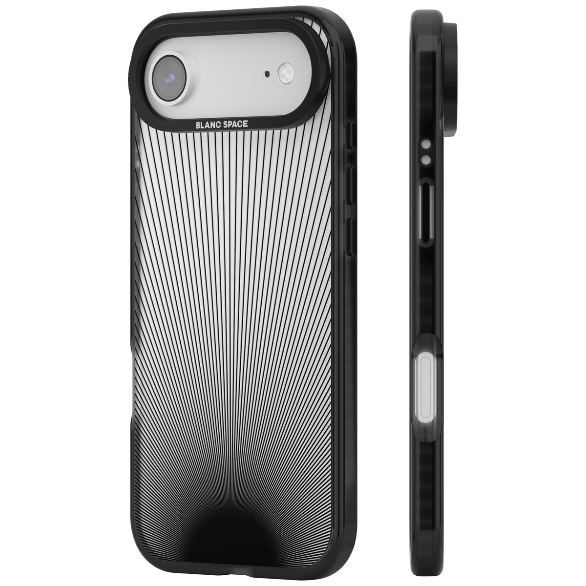 Linear Horizon iPhone Air Impact Black Phone Case side