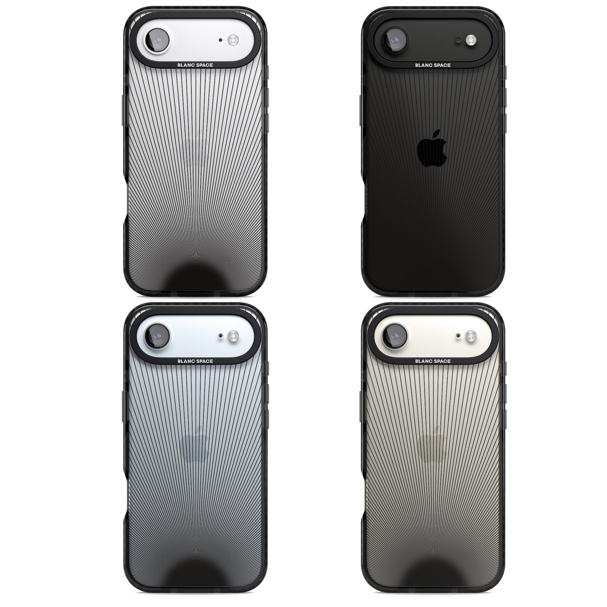 Linear Sunburst iPhone 17 Air Impact Black Phone Case APT Impact Protection