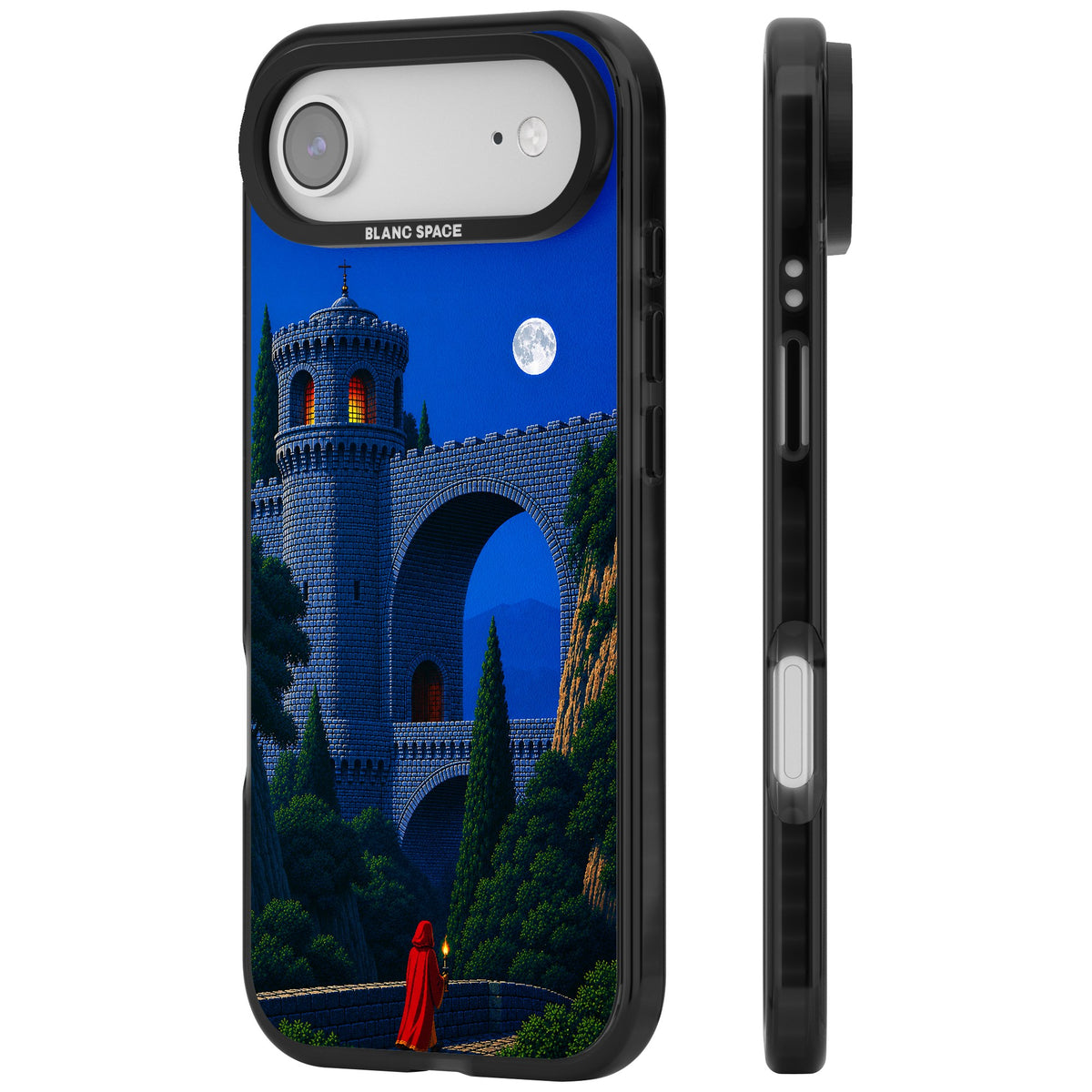 Castle Walls iPhone Air Impact Black Phone Case side