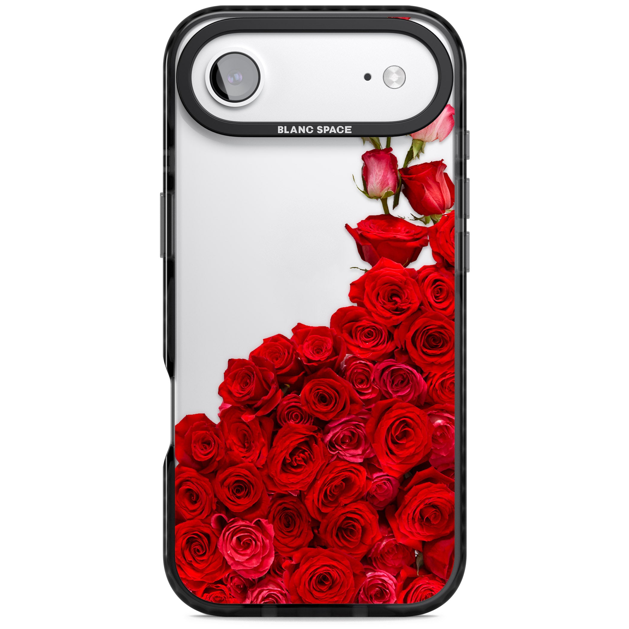 Floral Roses iPhone 17 Air Impact Black Phone Case