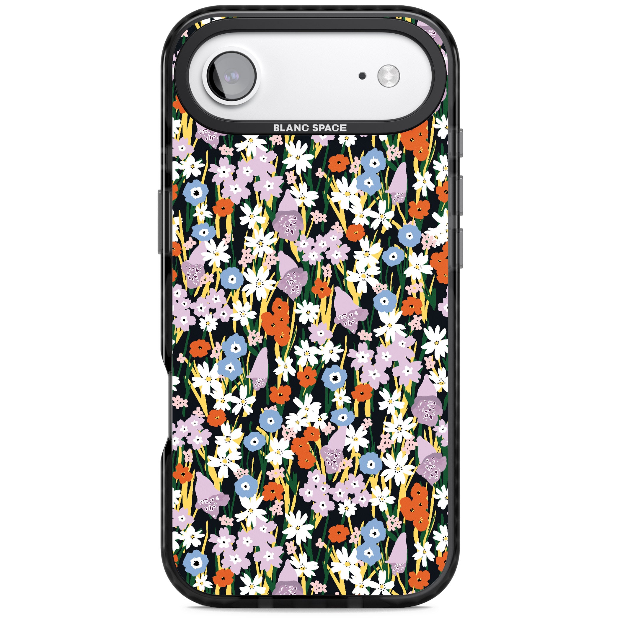 Energetic Floral Mix iPhone 17 Air Impact Black Phone Case