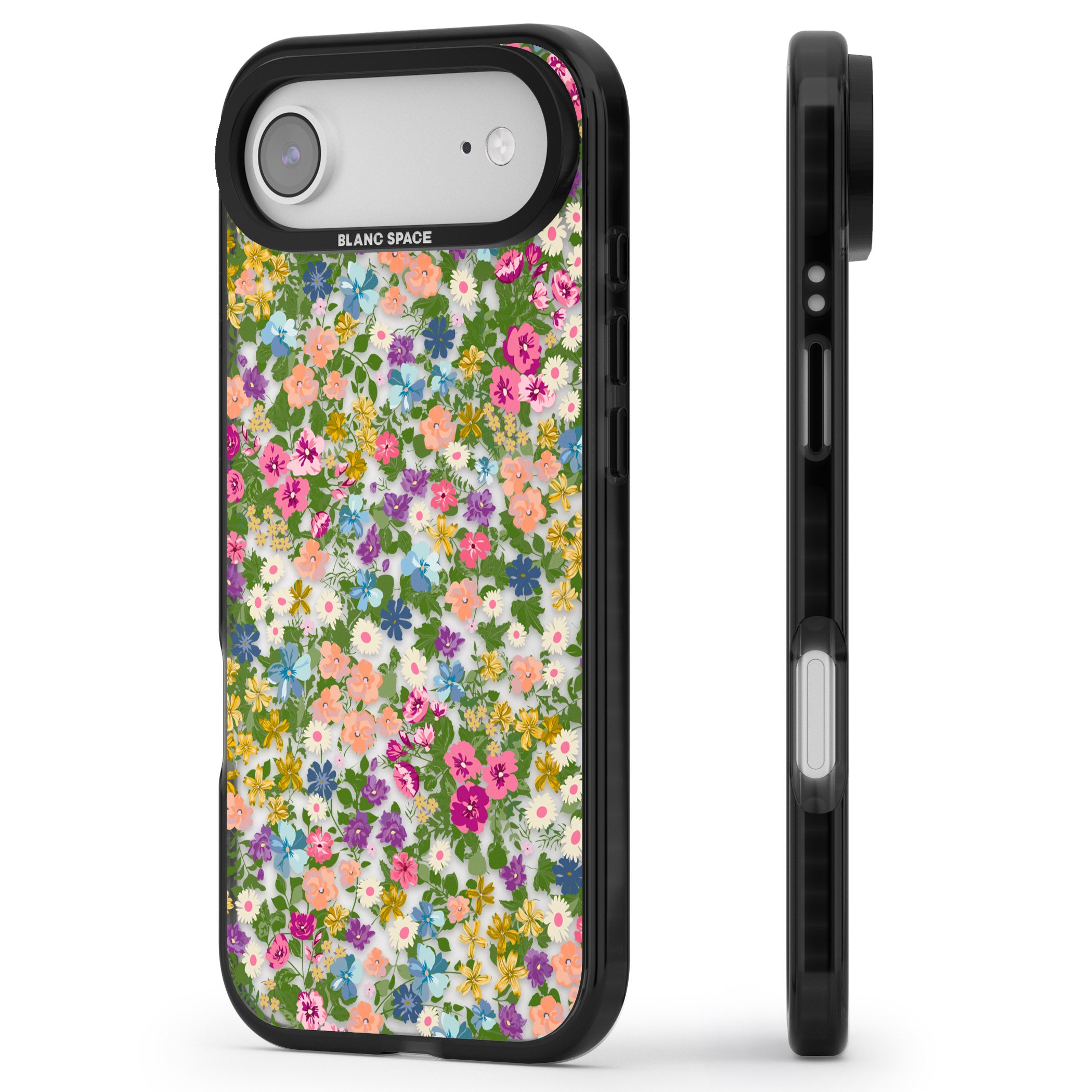 Tuscan Meadow iPhone 17 Air Impact Black Phone Case Side Profile