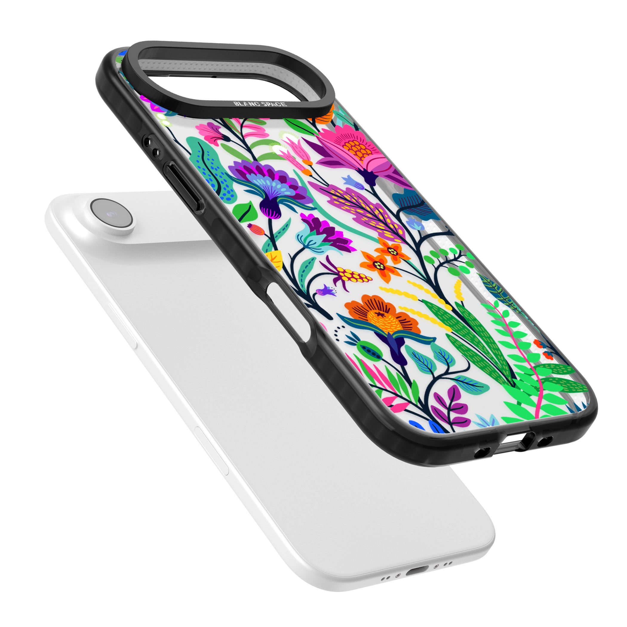 Floral Vibe iPhone 17 Air Impact Black Phone Case Colours