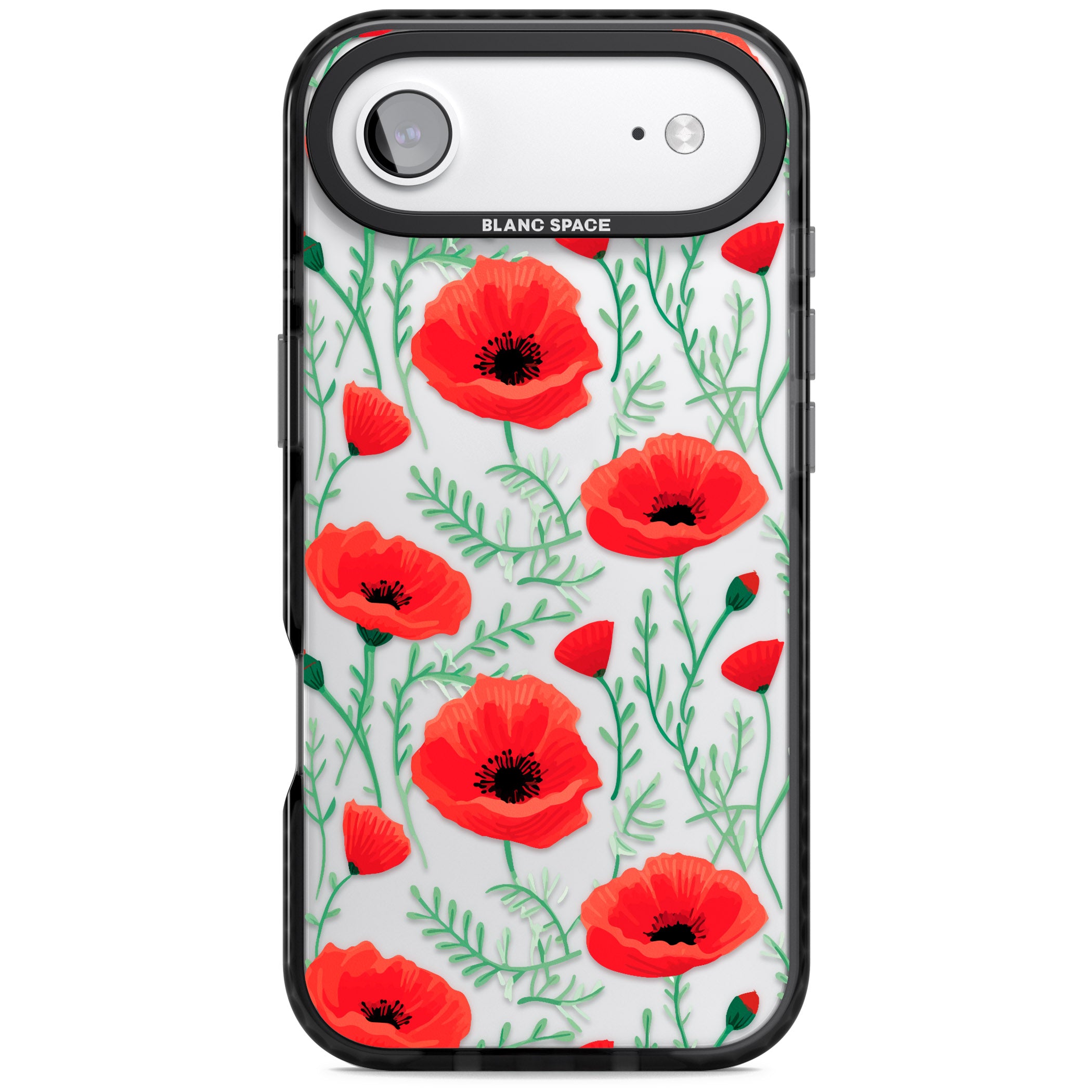 Poppy Garden iPhone 17 Air Impact Black Phone Case