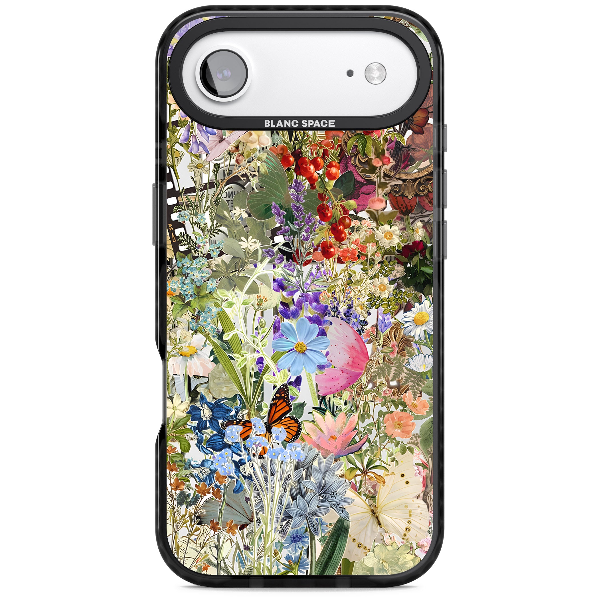 Flower Mix Collage iPhone 17 Air Impact Black Phone Case
