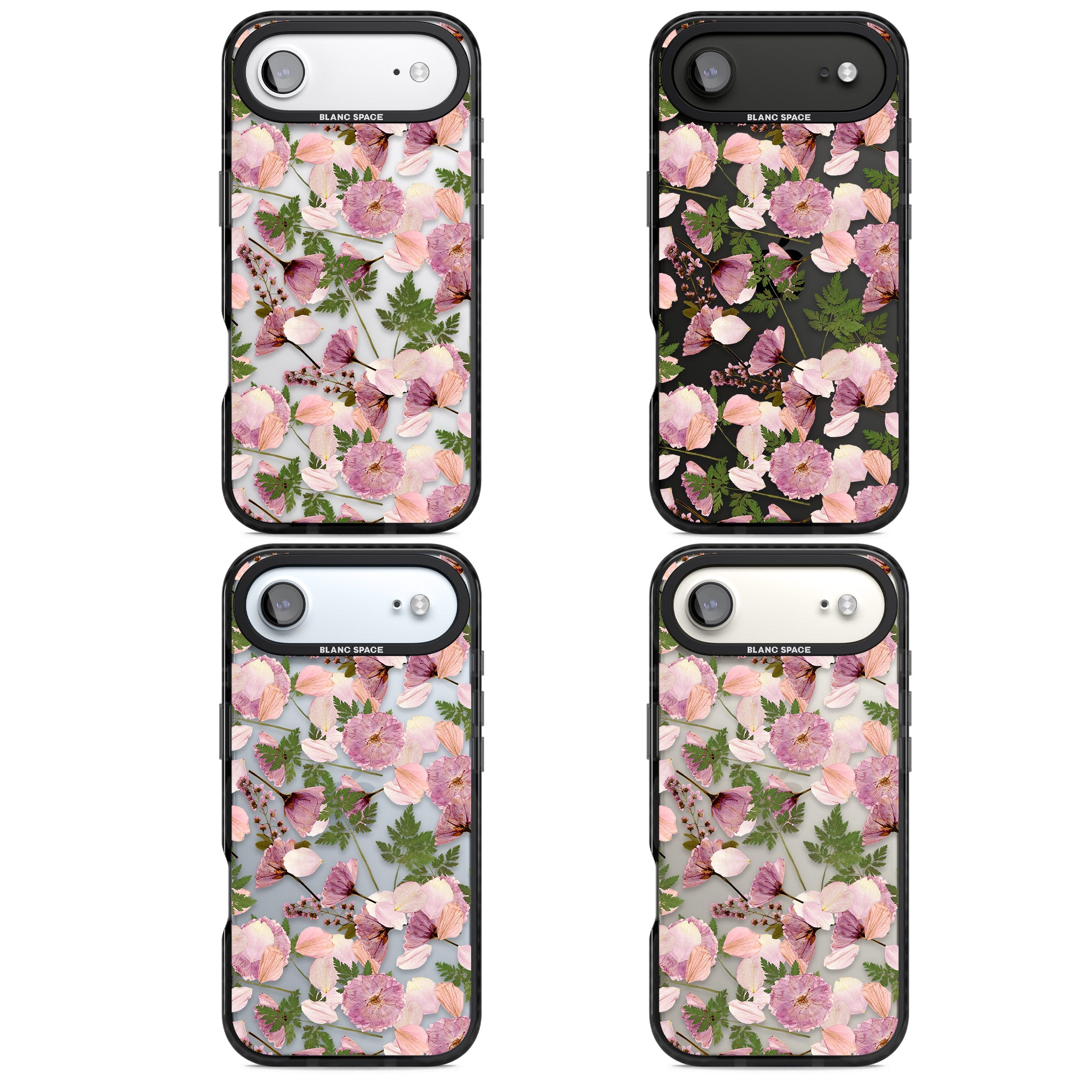 Pink Floral Appreciation iPhone 17 Air Impact Black Phone Case APT Impact Protection