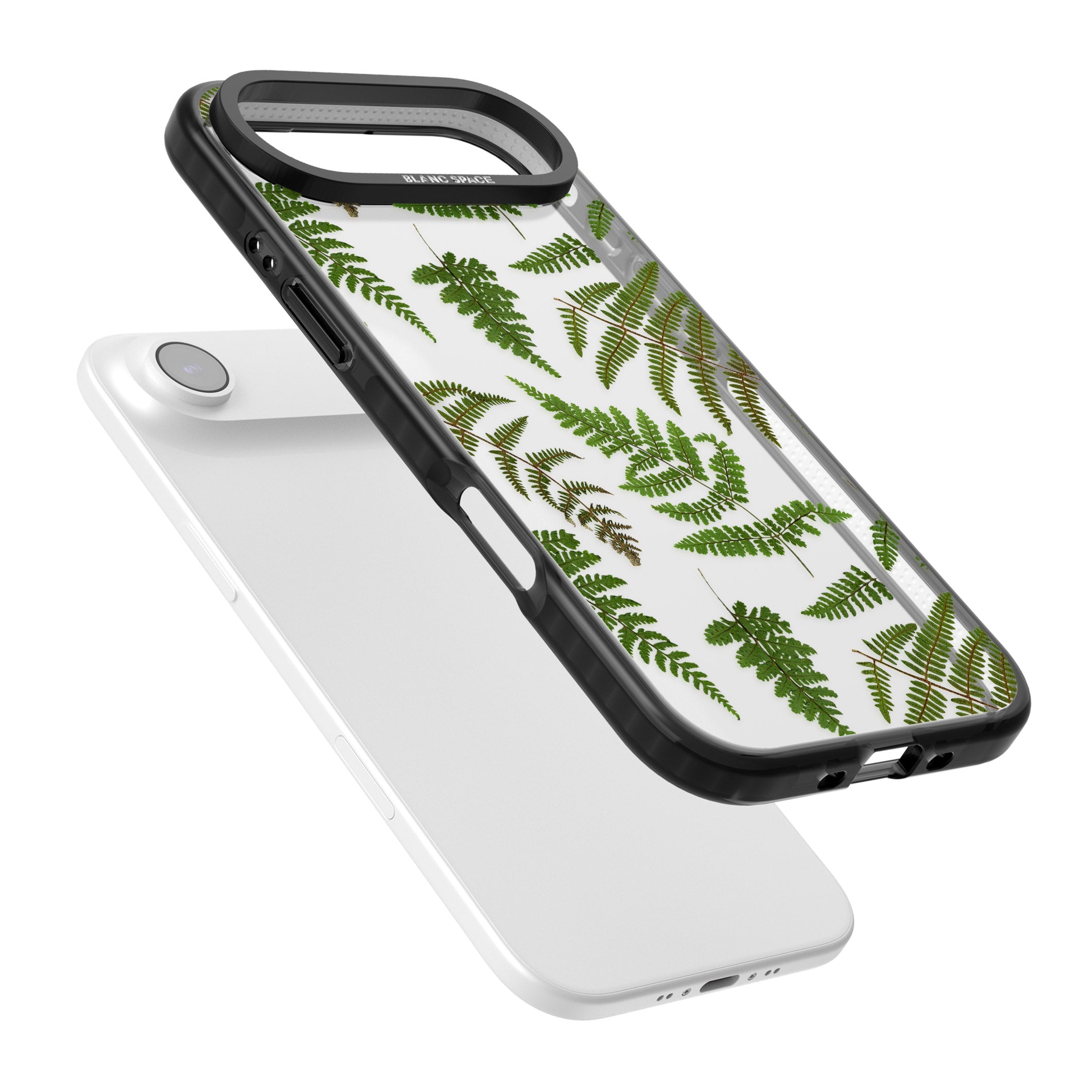 Leafy Ferns iPhone 17 Air Impact Black Phone Case Colours