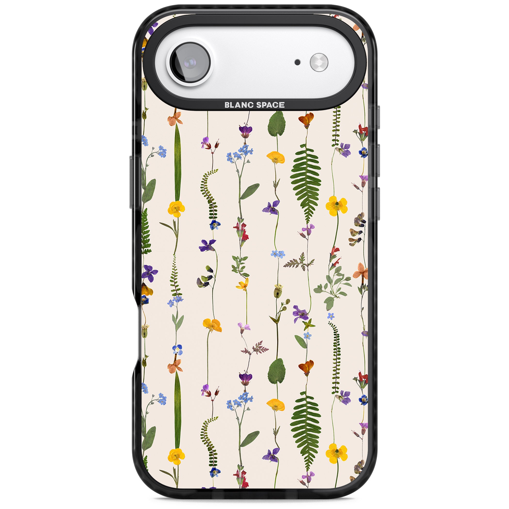 Wildflower Vertical iPhone 17 Air Impact Black Phone Case