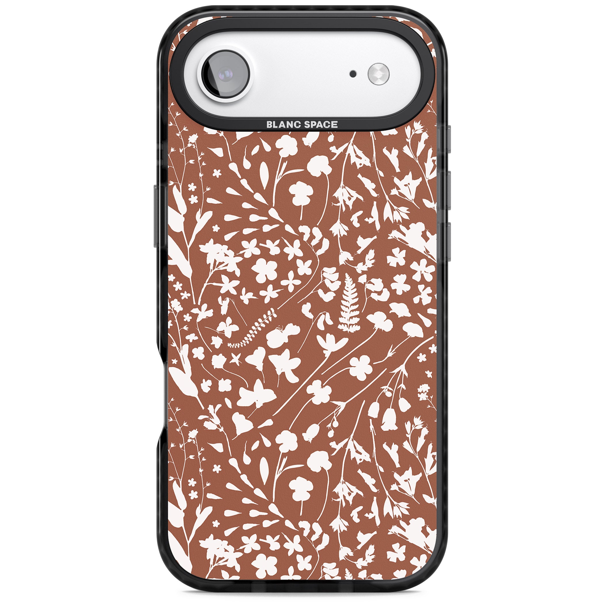 Wildflower Cluster On Terracotta iPhone 17 Air Impact Black Phone Case