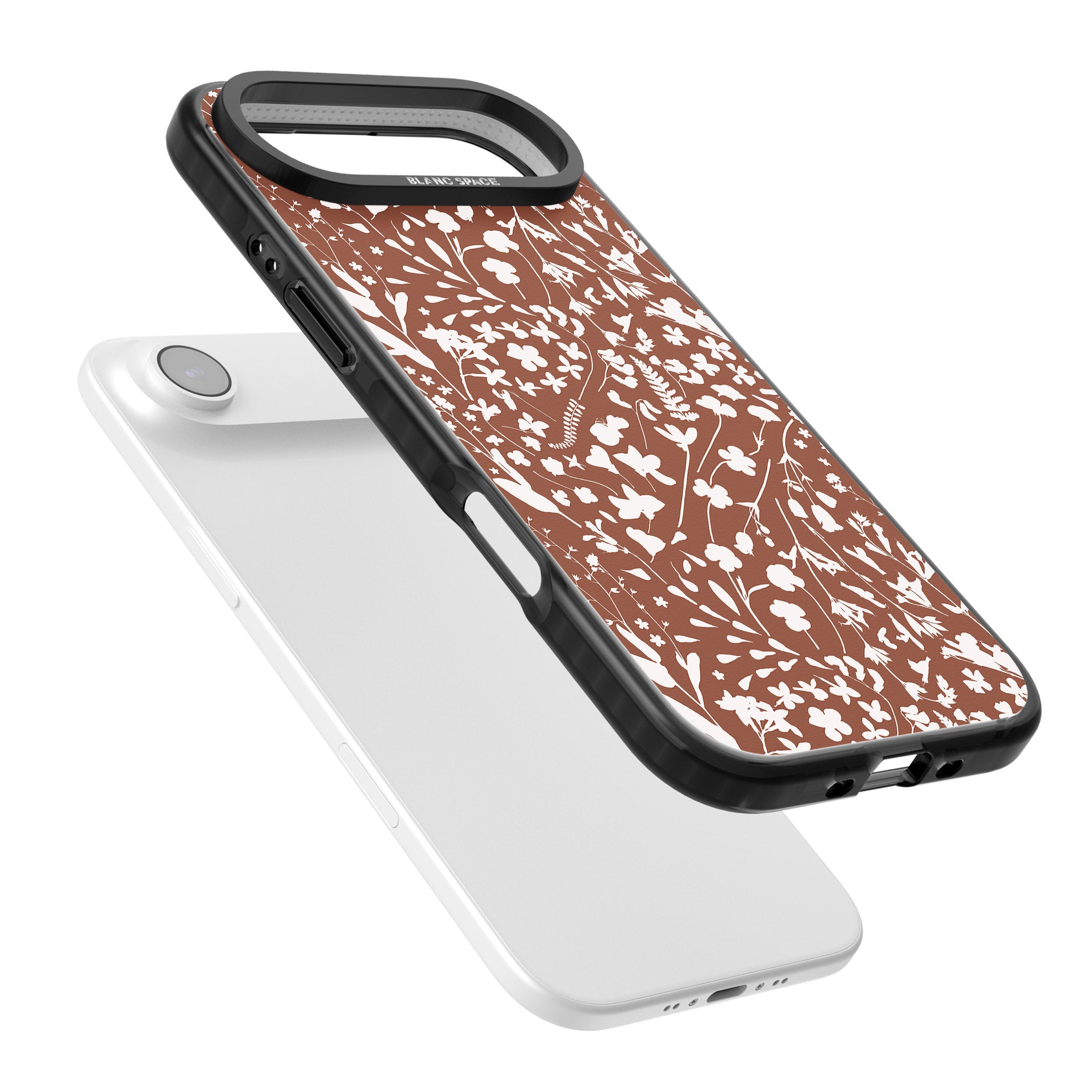 Wildflower Cluster On Terracotta iPhone 17 Air Impact Black Phone Case Colours