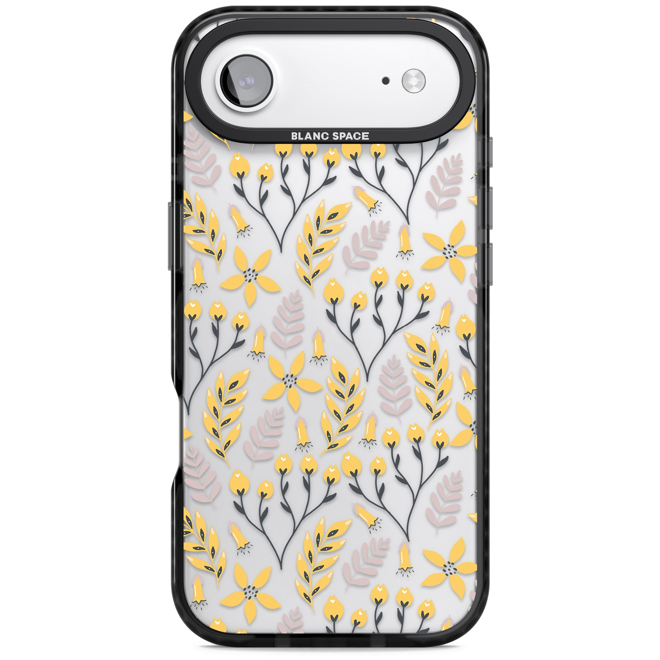 Yellow Floral Vibrance iPhone 17 Air Impact Black Phone Case