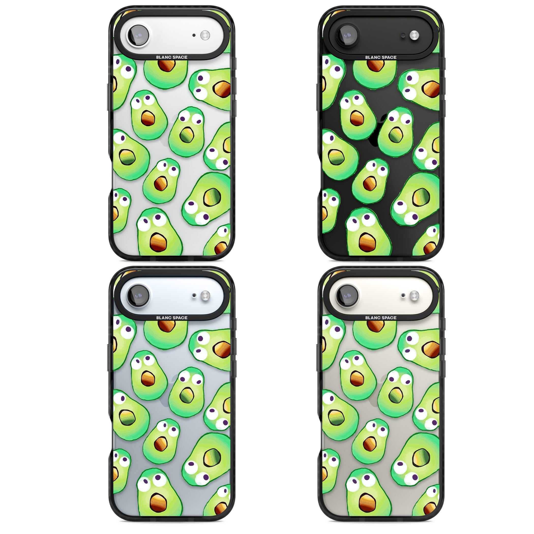 Shocked Avocados iPhone 17 Air Impact Black Phone Case APT Impact Protection