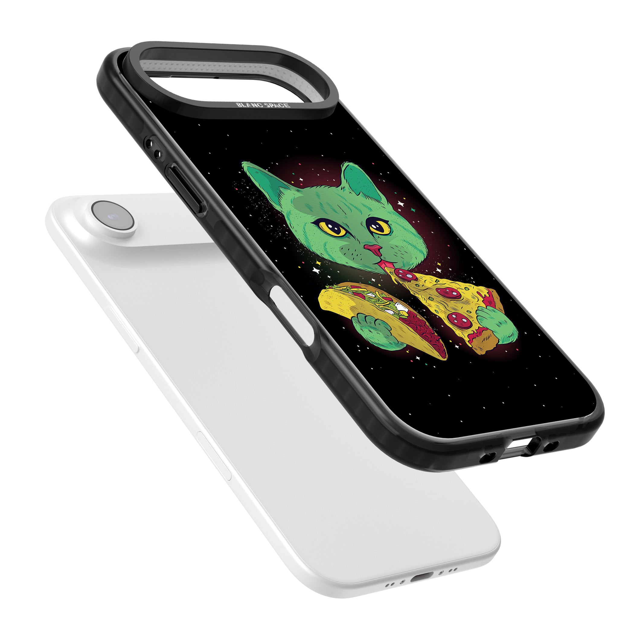 Pizza Purr iPhone 17 Air Impact Black Phone Case Colours