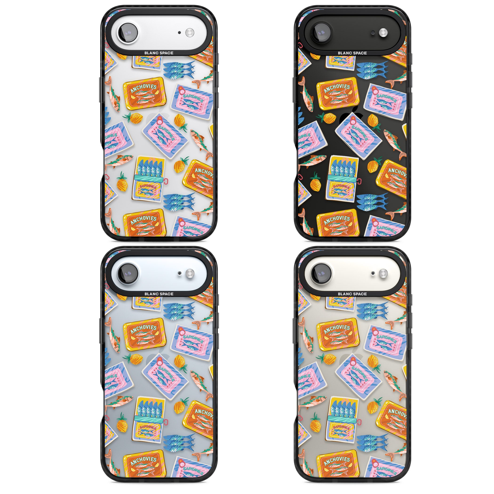 Sardines & Anchovies iPhone 17 Air Impact Black Phone Case APT Impact Protection