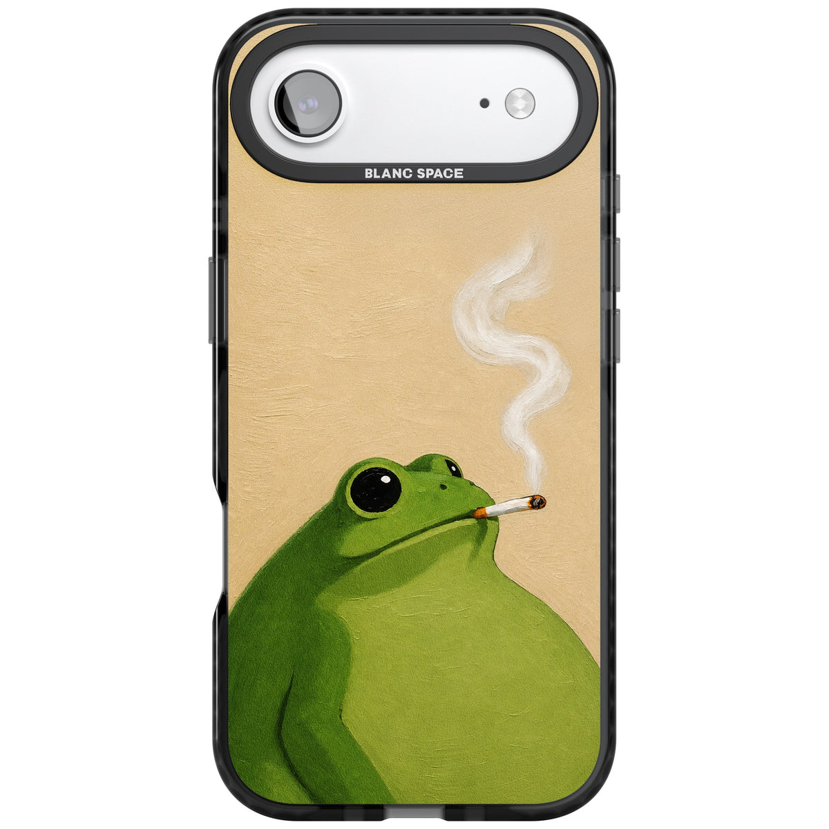 The Smoking Frog iPhone Air Impact Black Phone Case front
