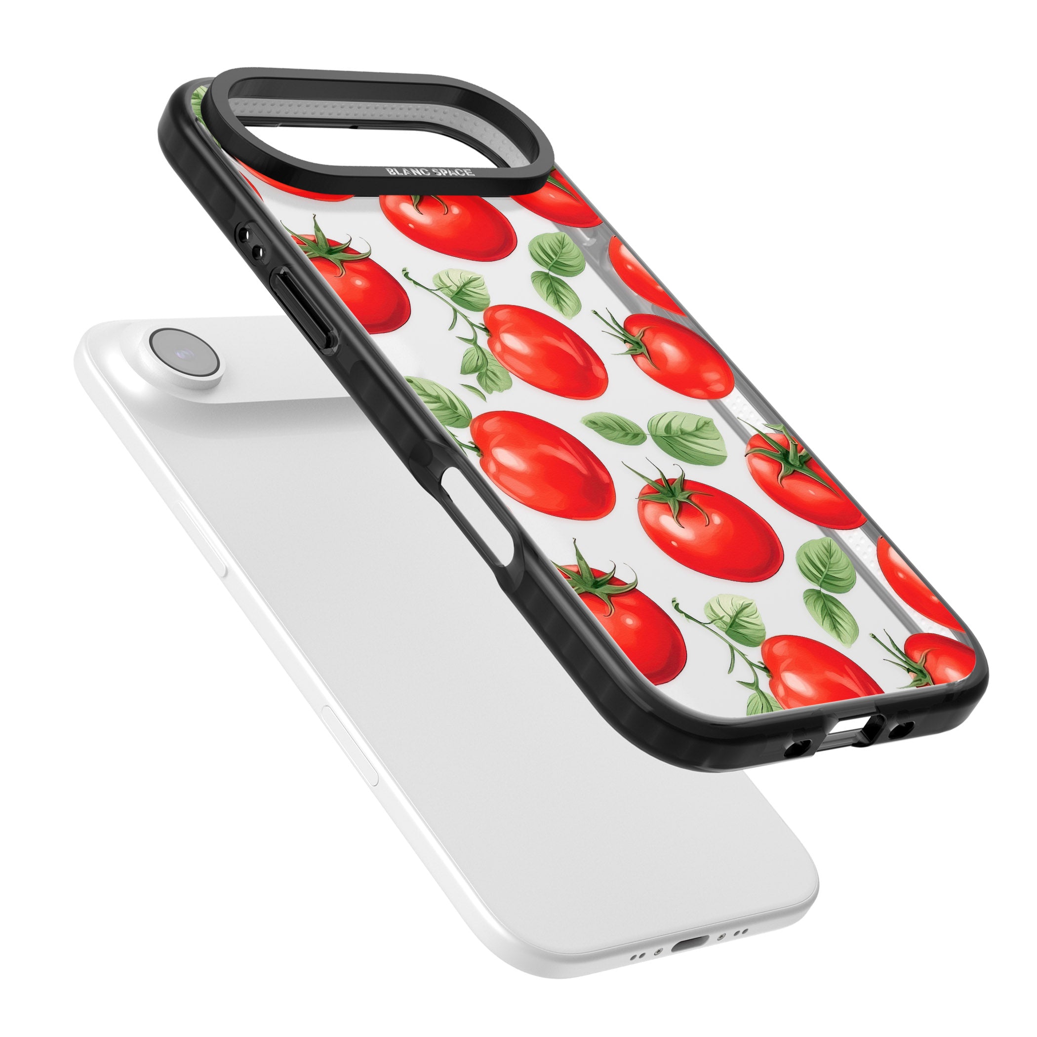 Tomato Pattern iPhone 17 Air Impact Black Phone Case Colours