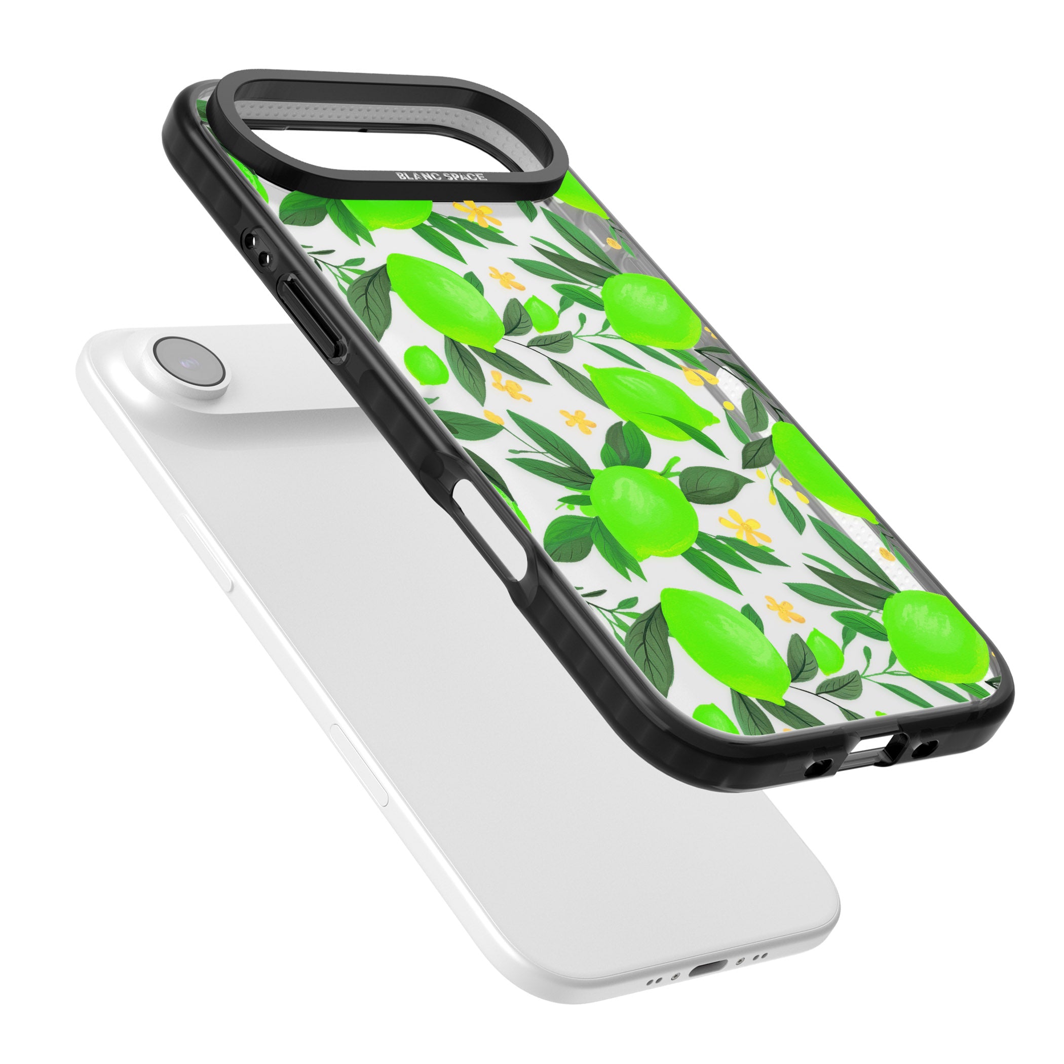 Lime Pattern iPhone 17 Air Impact Black Phone Case Colours
