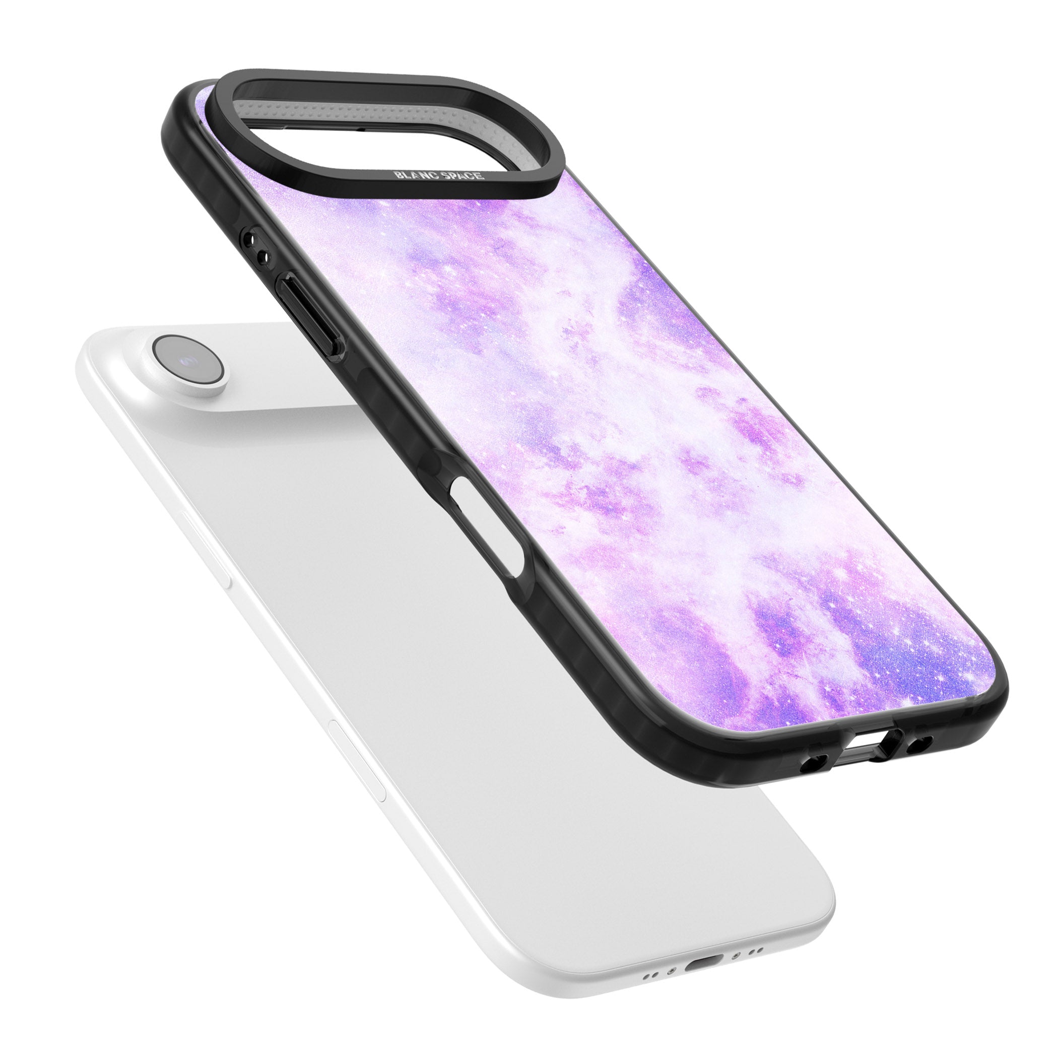 Purple Galaxy Vibes iPhone 17 Air Impact Black Phone Case Colours