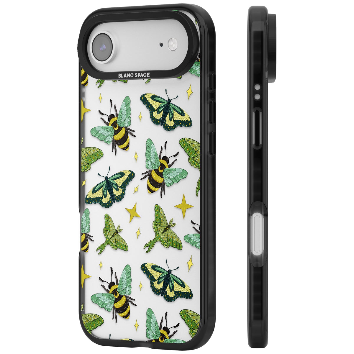 Bees and Moths iPhone Air Impact Black Phone Case side