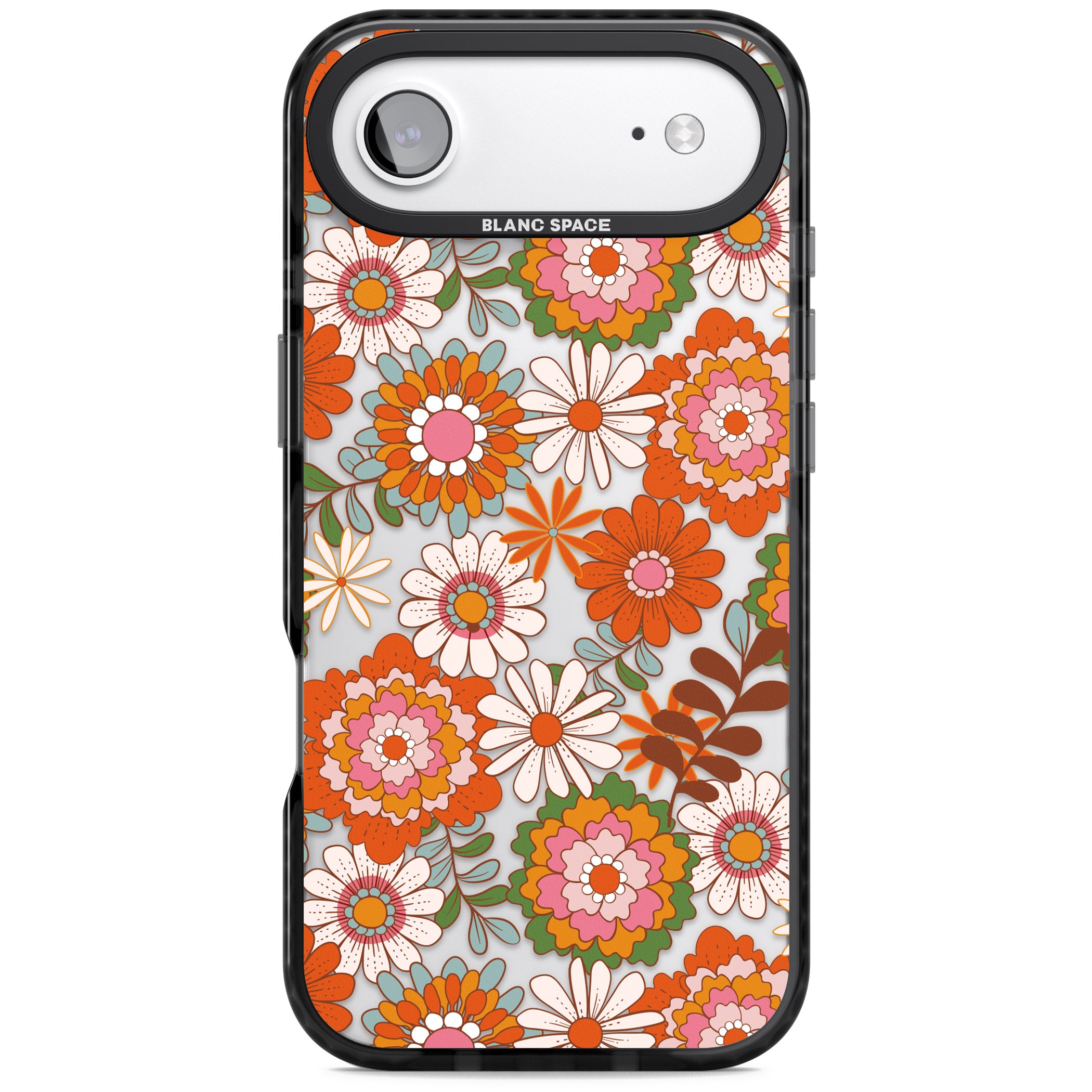 Seventies Bloom iPhone 17 Air Impact Black Phone Case