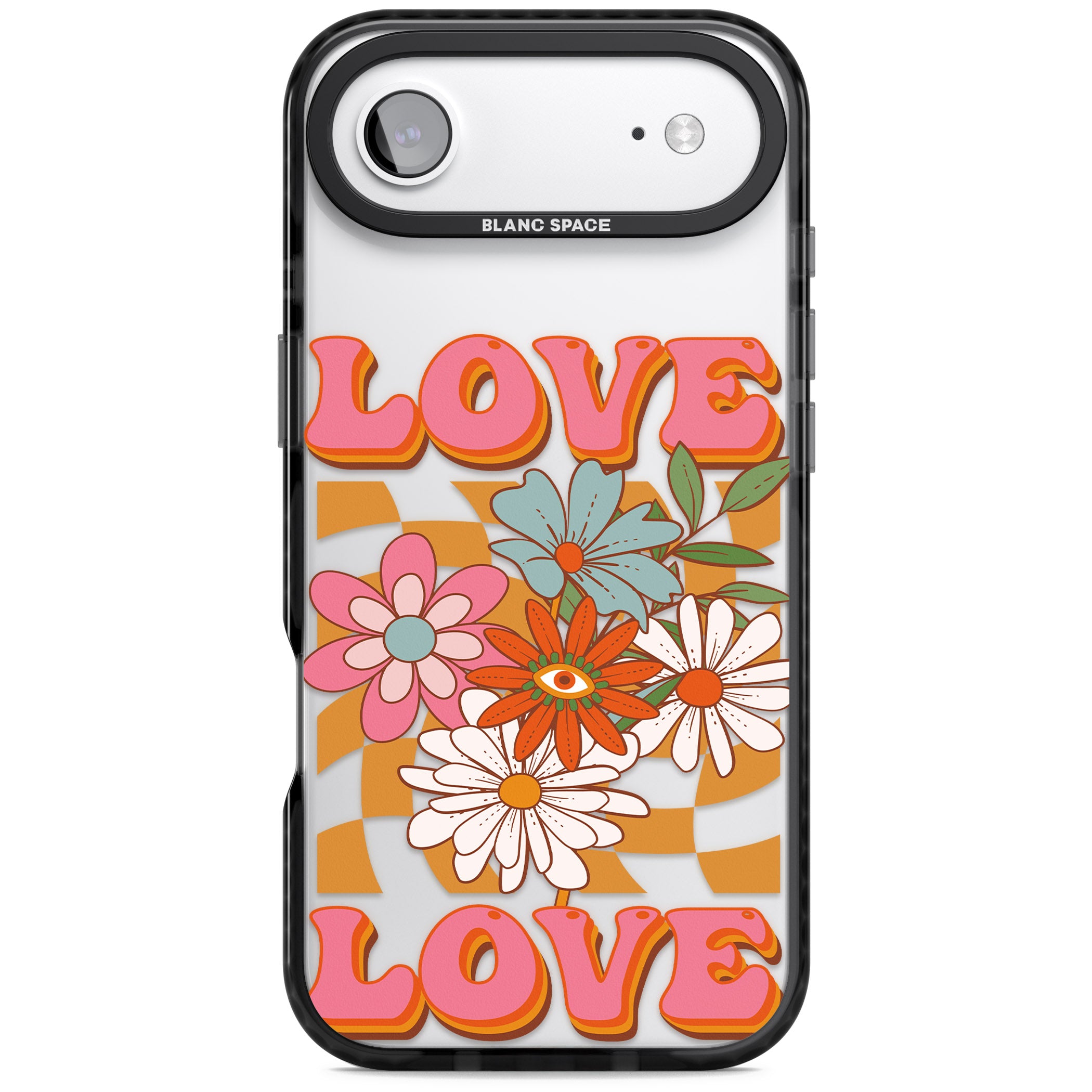 Love Bloom iPhone 17 Air Impact Black Phone Case