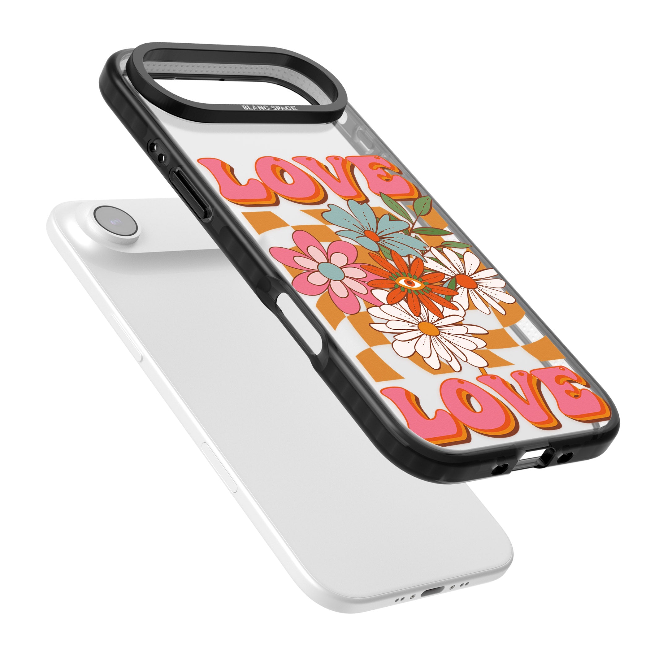 Love Bloom iPhone 17 Air Impact Black Phone Case Colours
