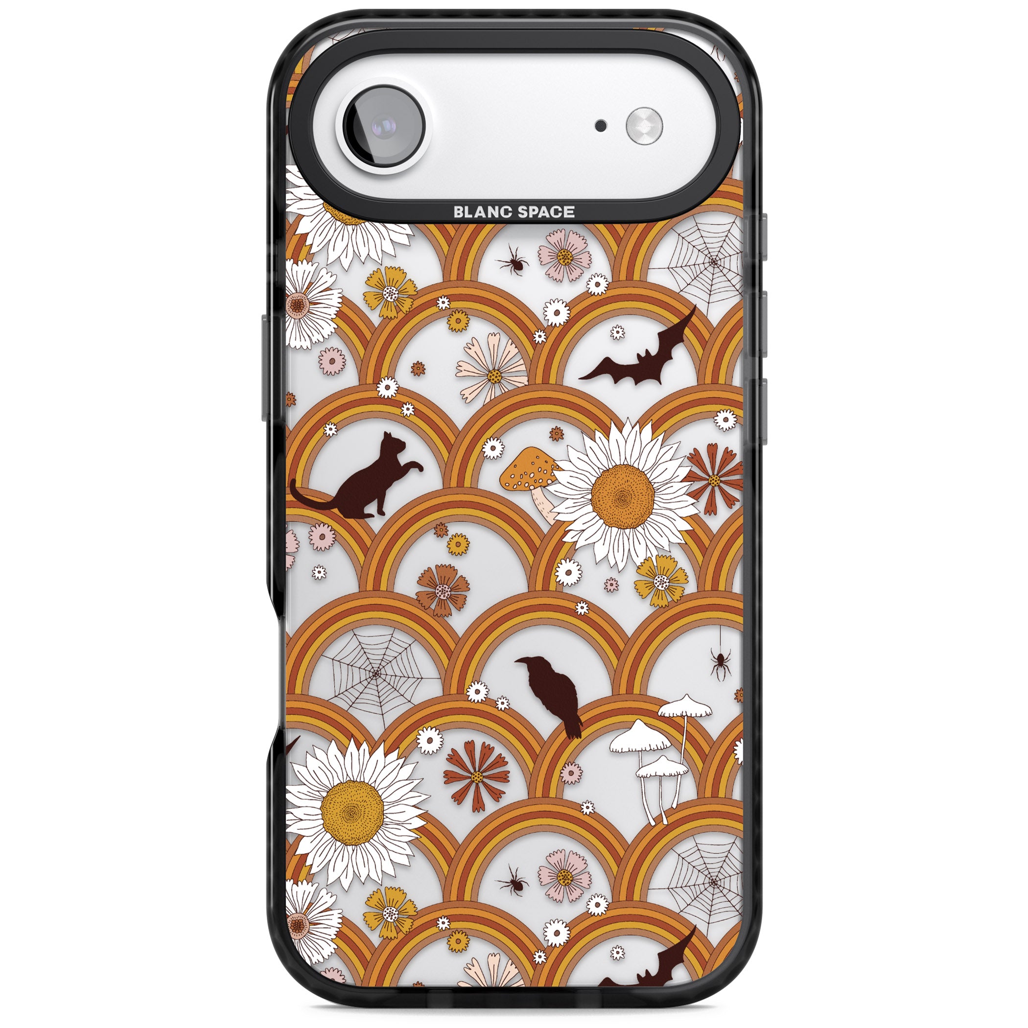 Halloween Rainbows iPhone 17 Air Impact Black Phone Case