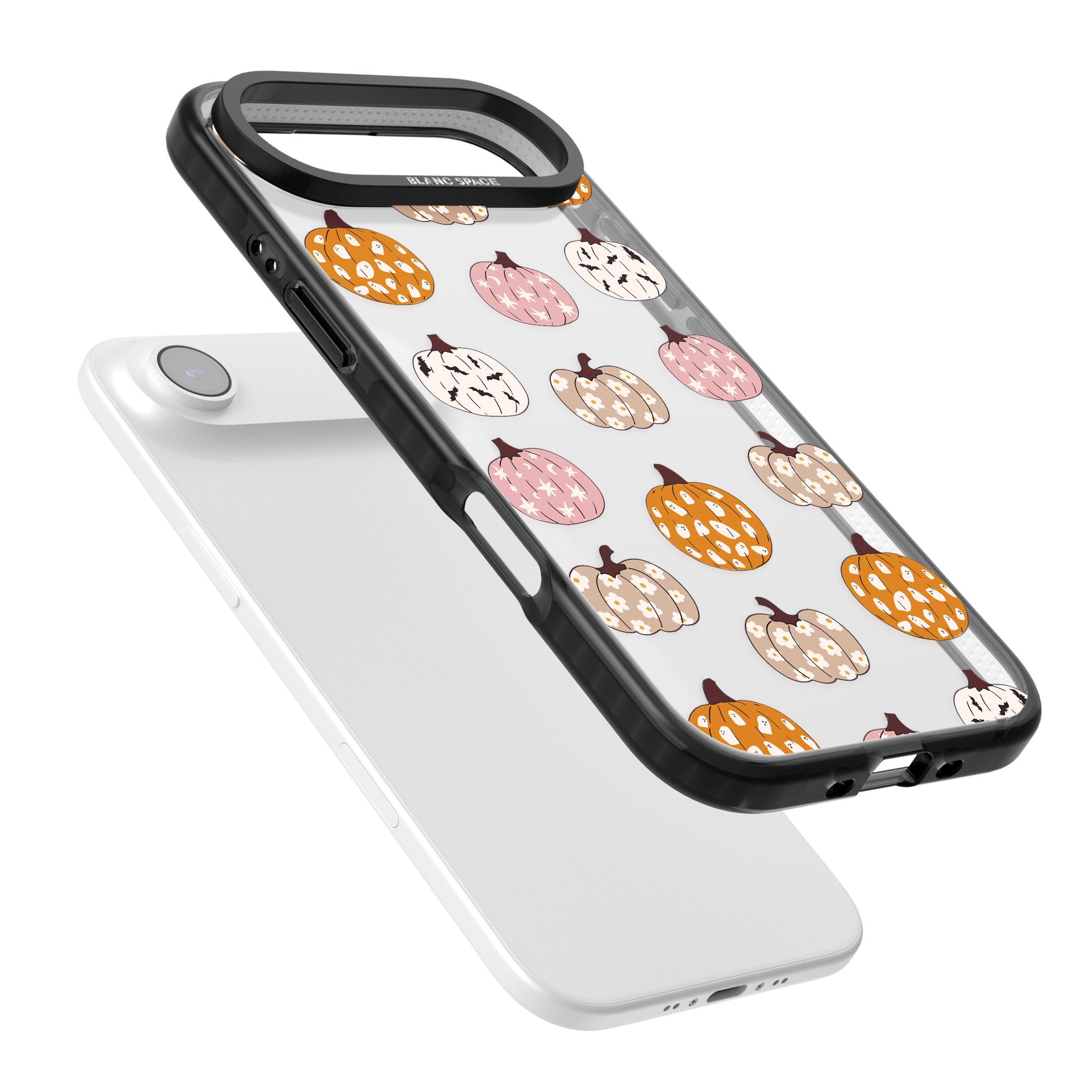 Floral Pumpkins iPhone 17 Air Impact Black Phone Case Colours