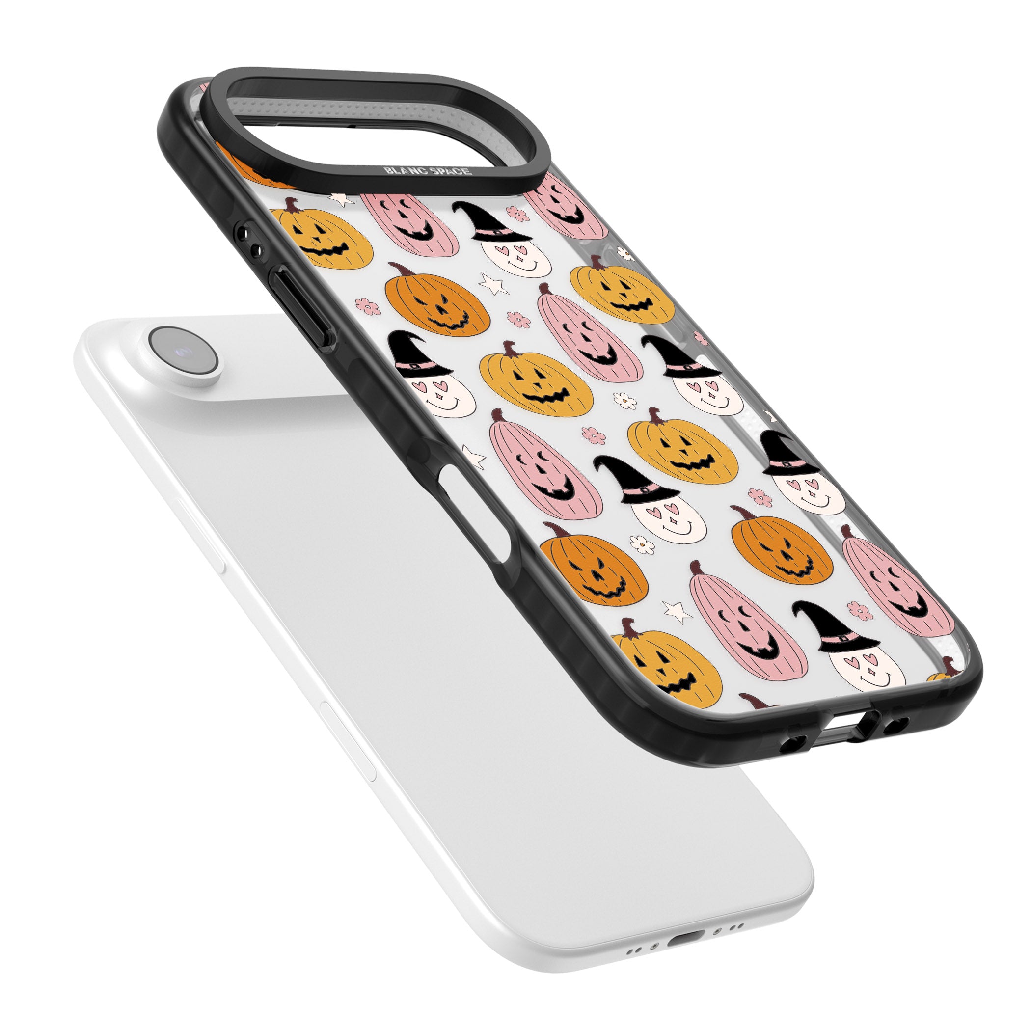 Witches And Pumpkins Pattern iPhone 17 Air Impact Black Phone Case Colours
