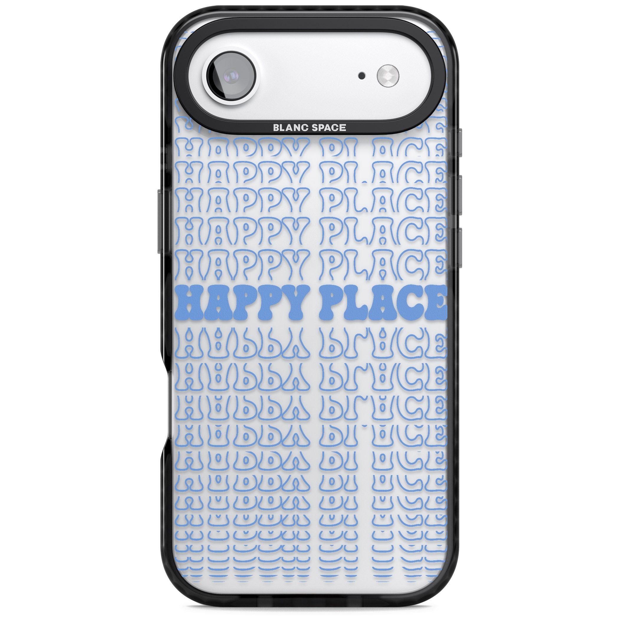 Happy Place (Blue) iPhone 17 Air Impact Black Phone Case