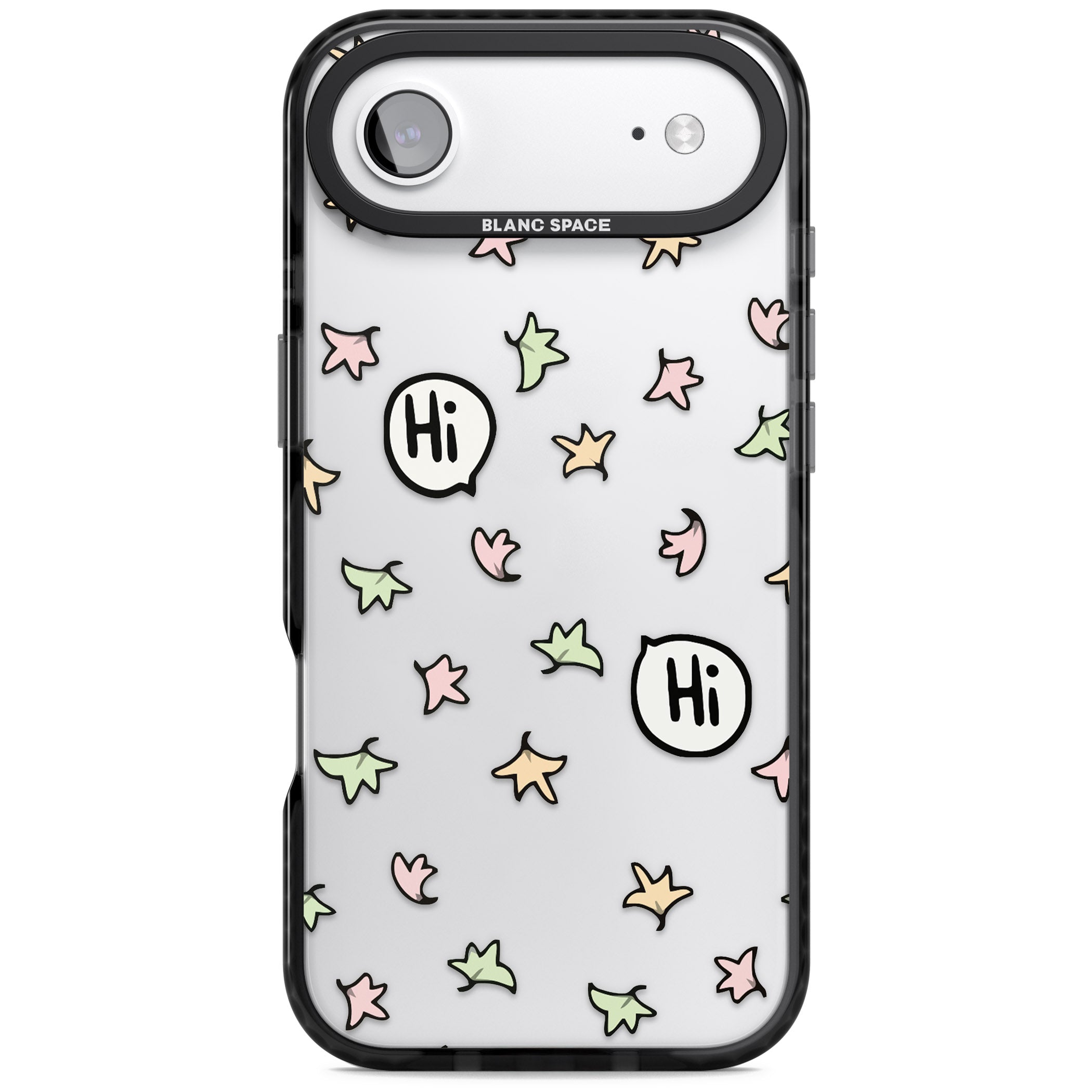 Heartstopper Leaves Pattern iPhone 17 Air Impact Black Phone Case