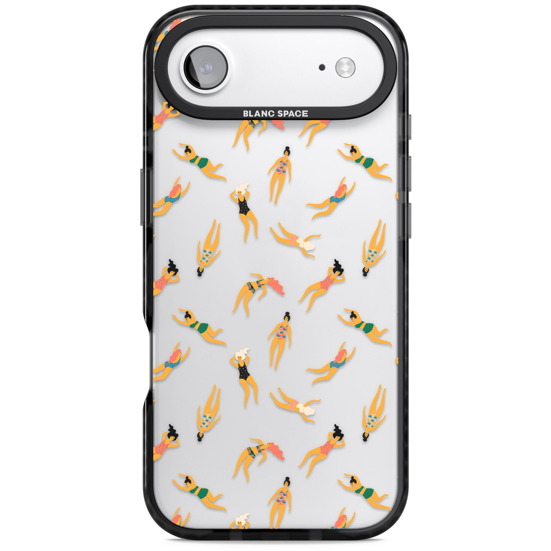 Poolside Pattern iPhone 17 Air Impact Black Phone Case