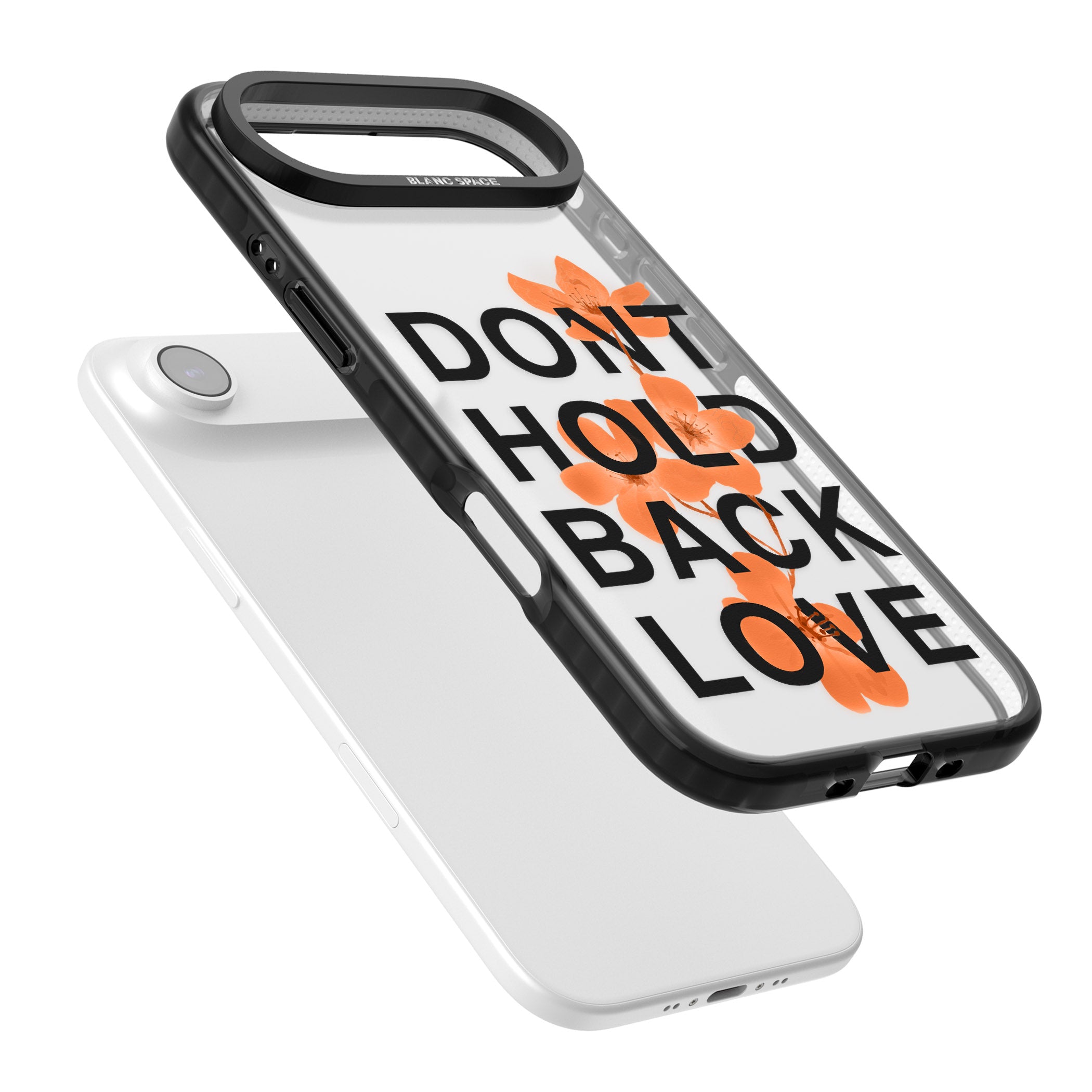 Don'T Hold Back Love Orange & Black iPhone 17 Air Impact Black Phone Case Colours